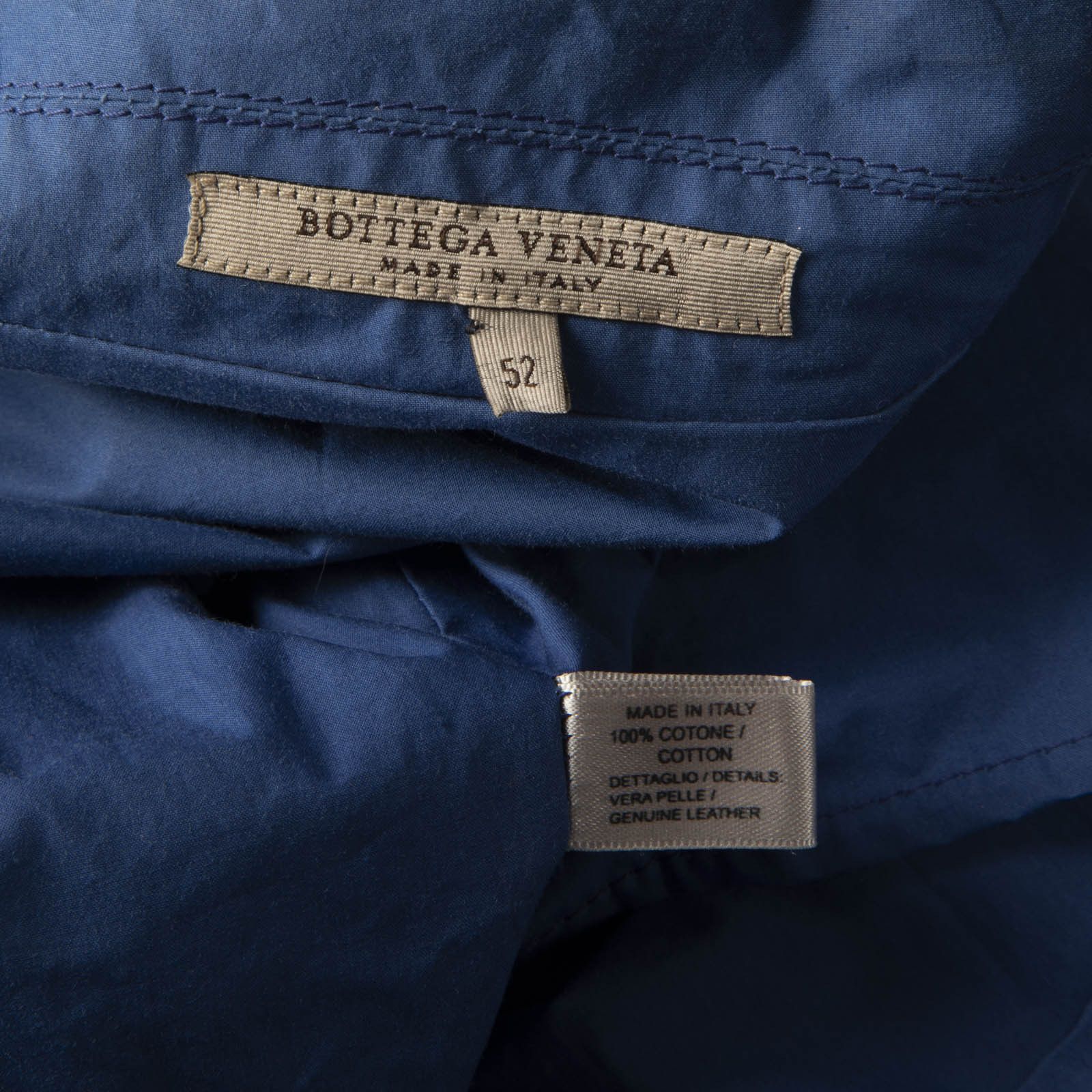 Bottega Veneta Blue Intrecciato Zip Jacket Size XXL / US 16-18 / IT 52-54 - 12 Thumbnail