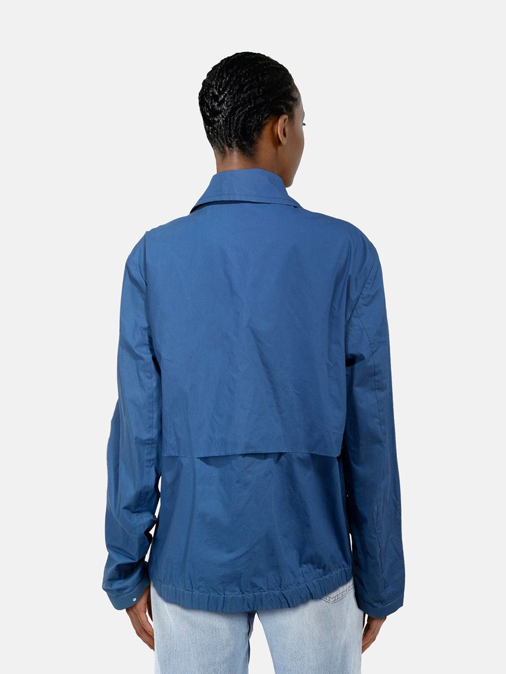 Bottega Veneta Blue Intrecciato Zip Jacket Size XXL / US 16-18 / IT 52-54 - 2 Thumbnail