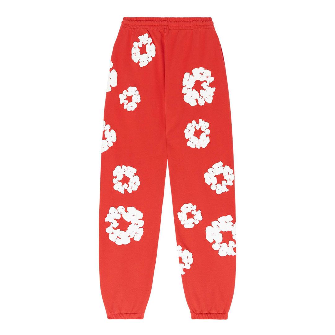 DENIM TEARS The Cotton Wreath Sweatpants 'Red' Size US 30 / EU 46 - 2 Thumbnail