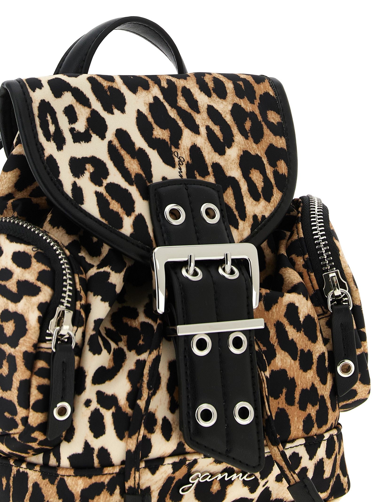 Ganni Animalier 'Bucky' Backpack Size ONE SIZE - 3 Thumbnail
