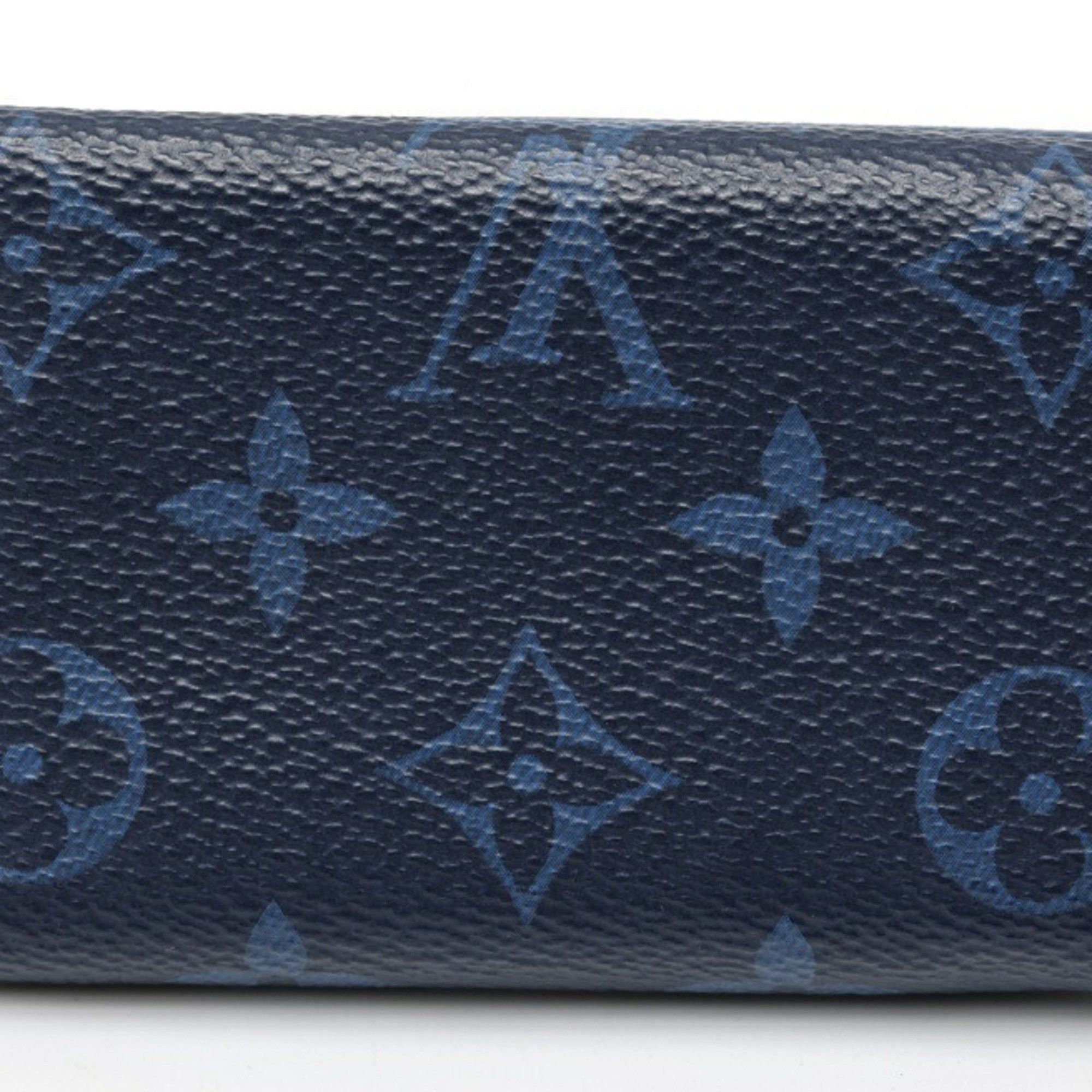 Louis Vuitton Louis Vuitton Discovery Compact Wallet Trifold M67620 Taiga Llama Blue K-159401 Size ONE SIZE - 2 Thumbnail