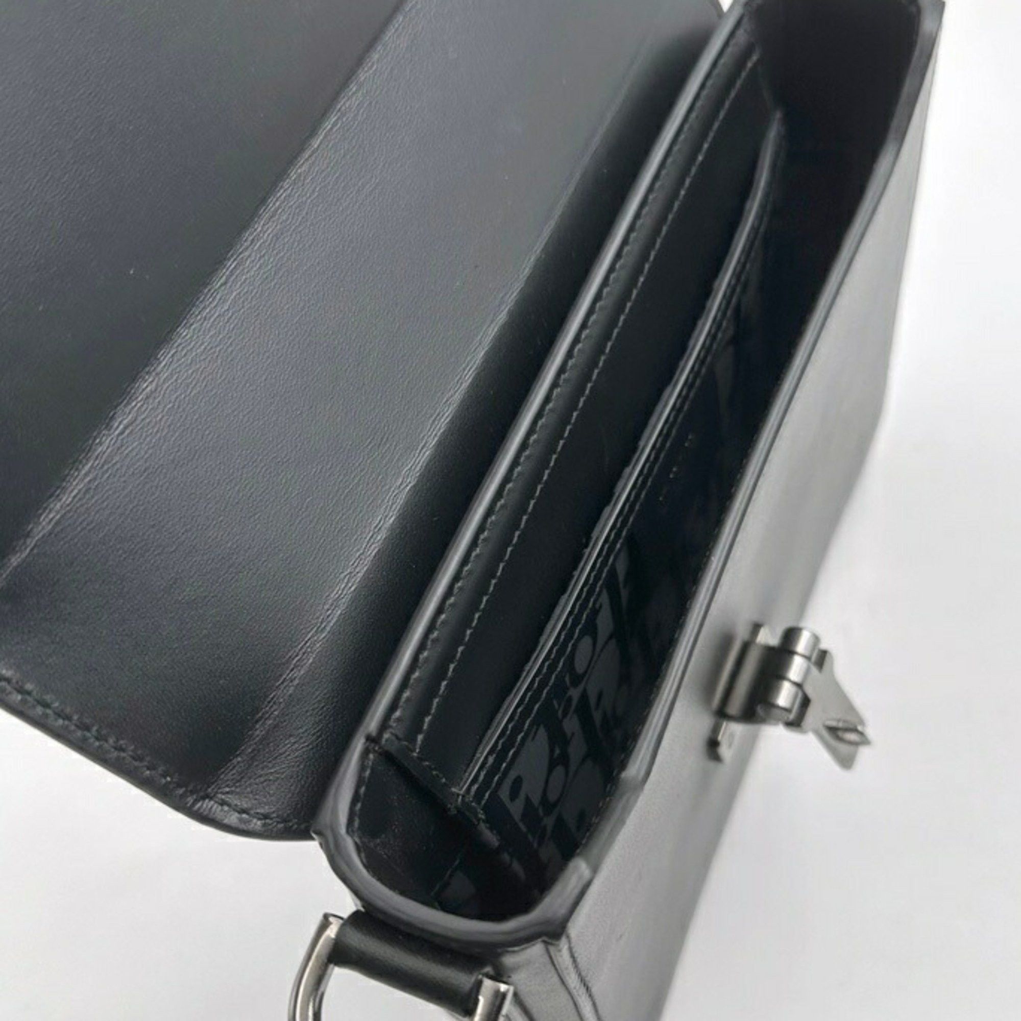 Dior Christian Dior Dior DIOR Rock Shoulder Bag Pouch Smooth Leather Black S-159383 Size ONE SIZE - 8 Thumbnail