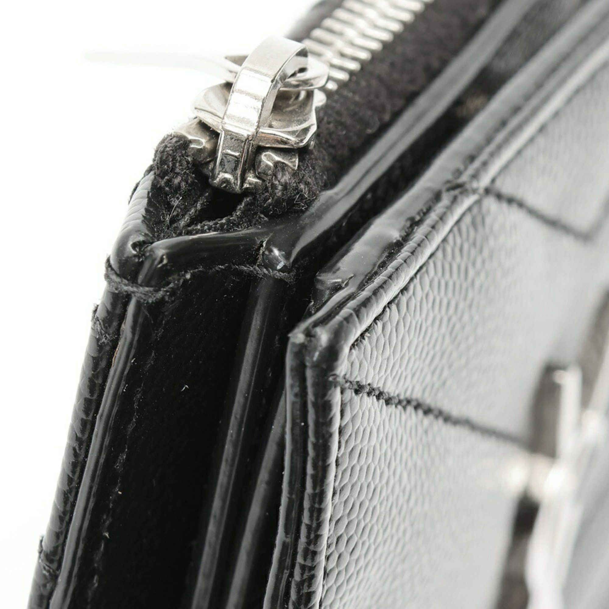 Saint Laurent Paris Saint Laurent Monogram Bifold Wallet 575879 Grain de Poudre Embossed Leather Black T-159337 Size ONE SIZE - 5 Thumbnail