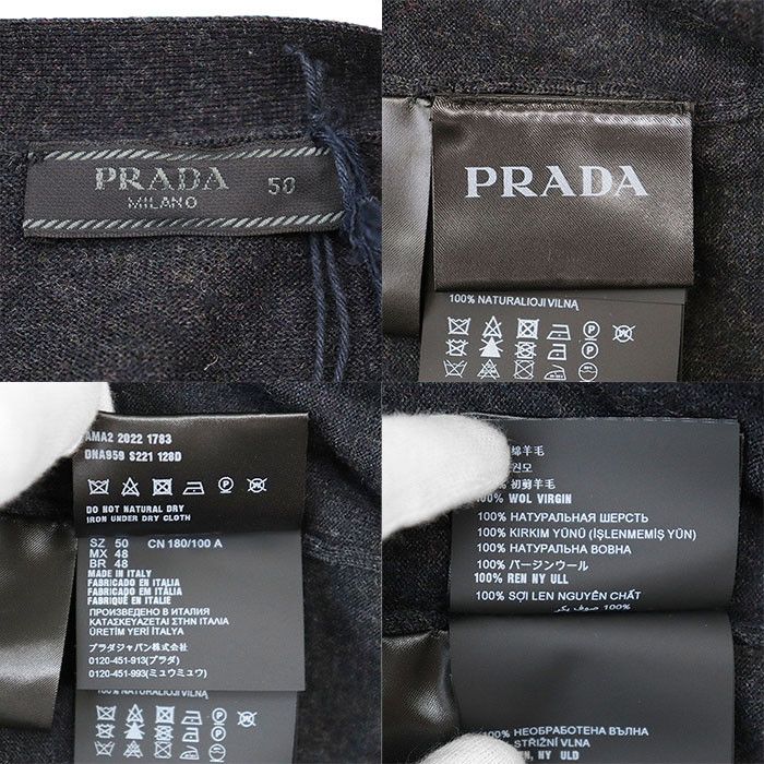 Prada Prada Prada 100% Virgin Wool Knit Cardigan Others Tops DNA959 DUTY FREE for USA Size ONE SIZE - 9 Thumbnail