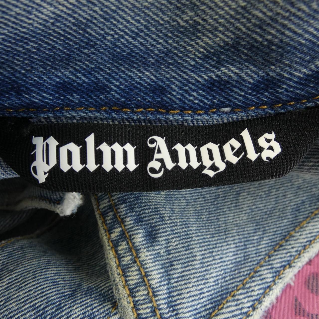 Palm Angels Palm Angels Palm Angels Denim Jacket Denim Outerwear PMYE038E23DEN001 DUTY FREE for USA Size ONE SIZE - 4 Thumbnail