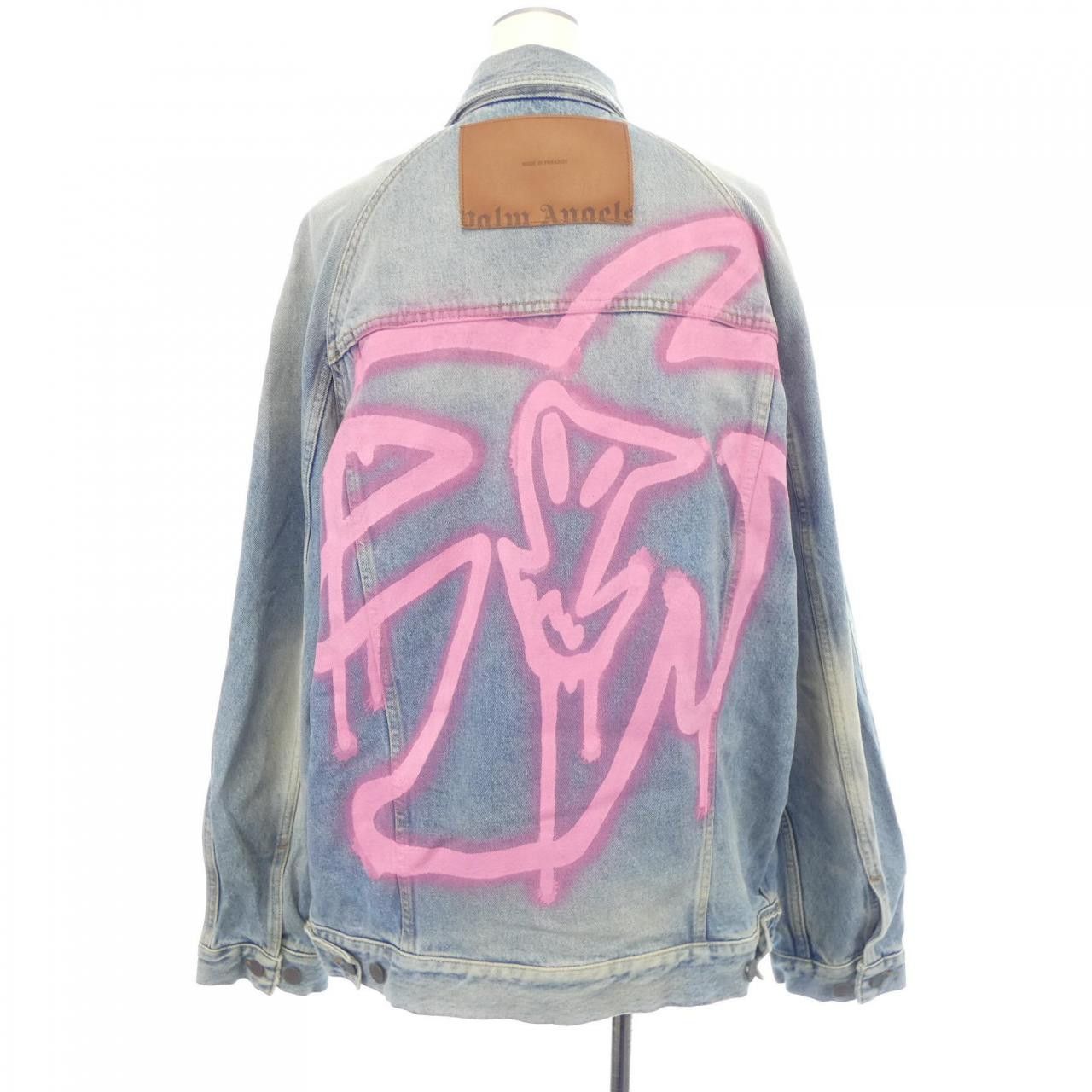 Palm Angels Palm Angels Palm Angels Denim Jacket Denim Outerwear PMYE038E23DEN001 DUTY FREE for USA Size ONE SIZE - 2 Thumbnail