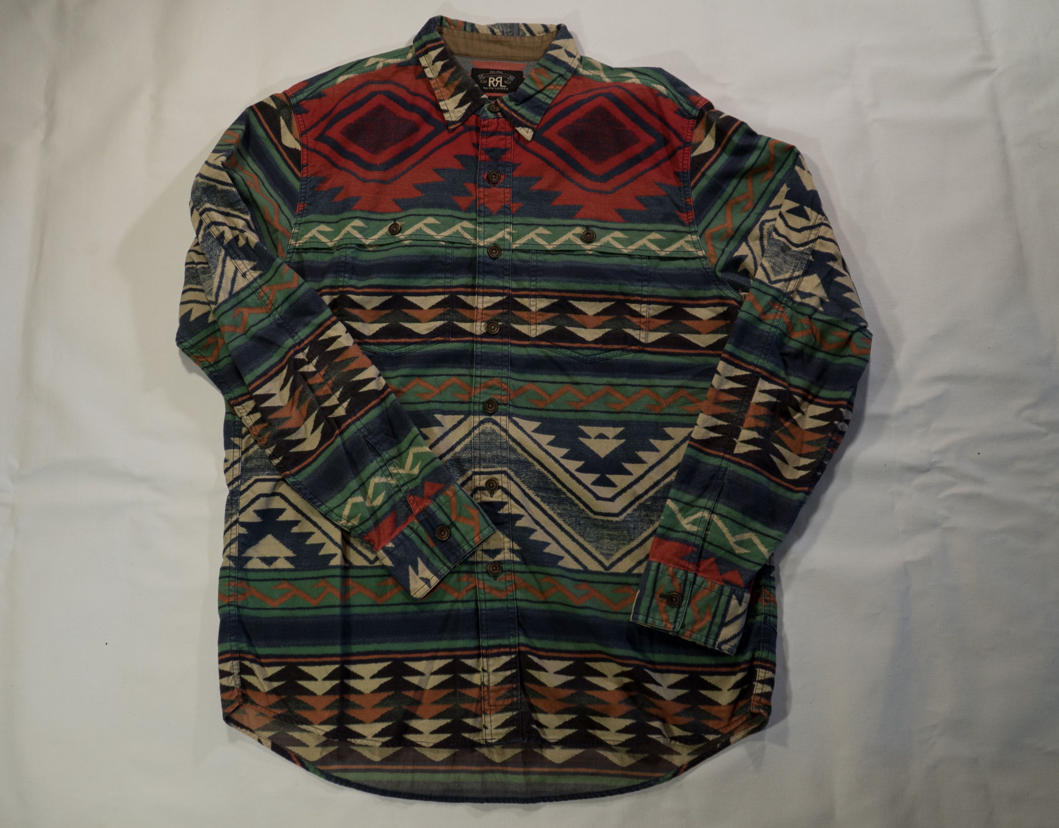 RRL Ralph Lauren Navajo Button Up Size US L / EU 52-54 / 3 - 1 Thumbnail