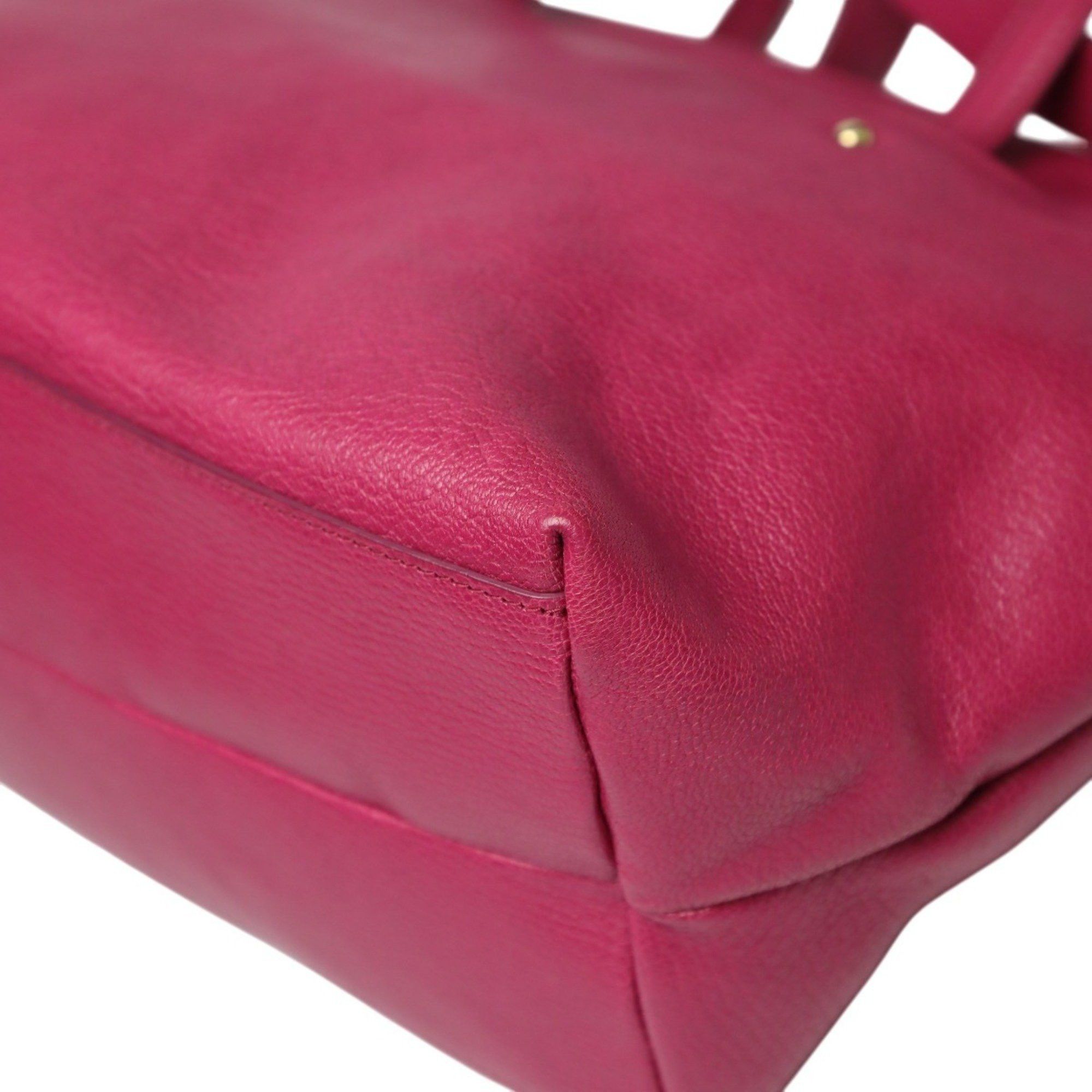 Salvatore Ferragamo Salvatore Ferragamo Gancini leather handbag/shoulder bag in pink Size ONE SIZE - 8 Thumbnail