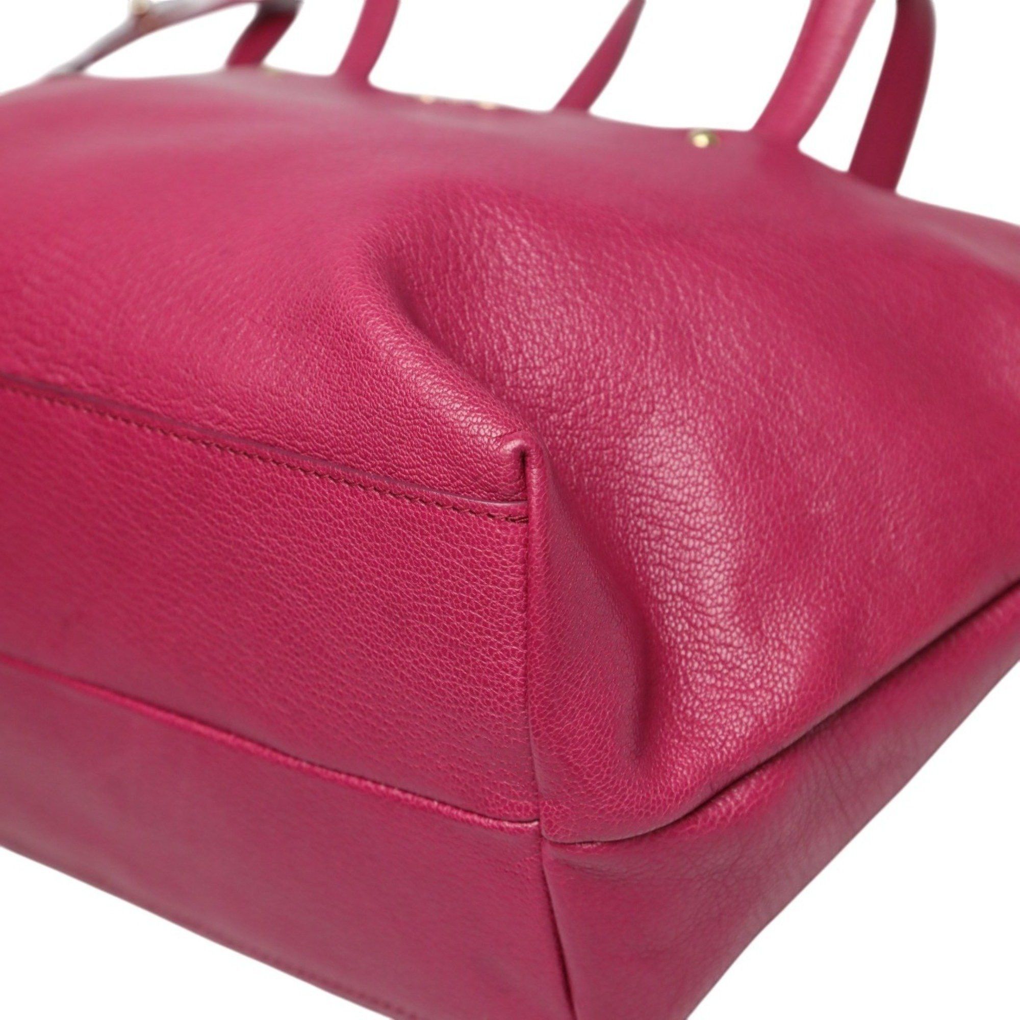 Salvatore Ferragamo Salvatore Ferragamo Gancini leather handbag/shoulder bag in pink Size ONE SIZE - 6 Thumbnail