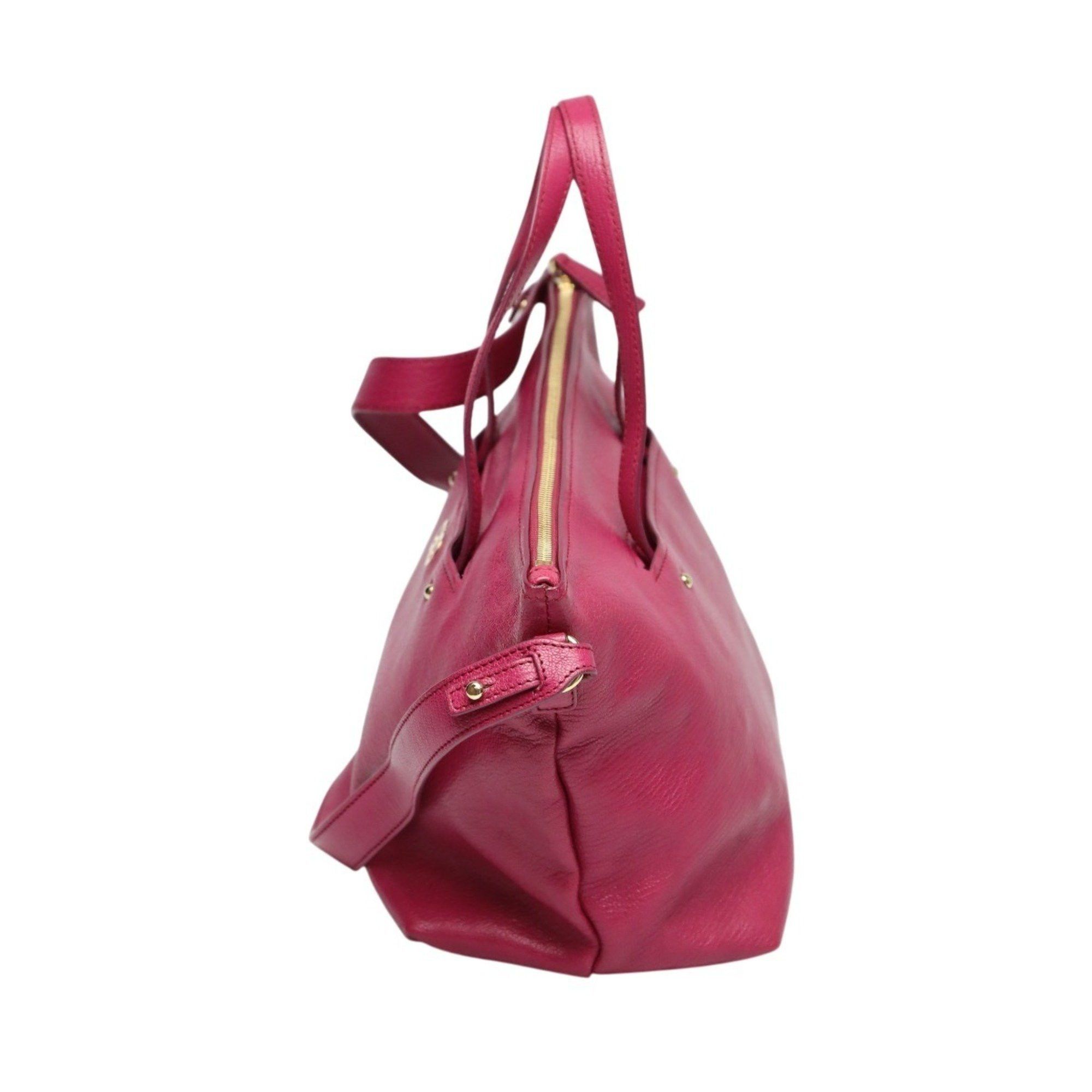 Salvatore Ferragamo Salvatore Ferragamo Gancini leather handbag/shoulder bag in pink Size ONE SIZE - 4 Thumbnail