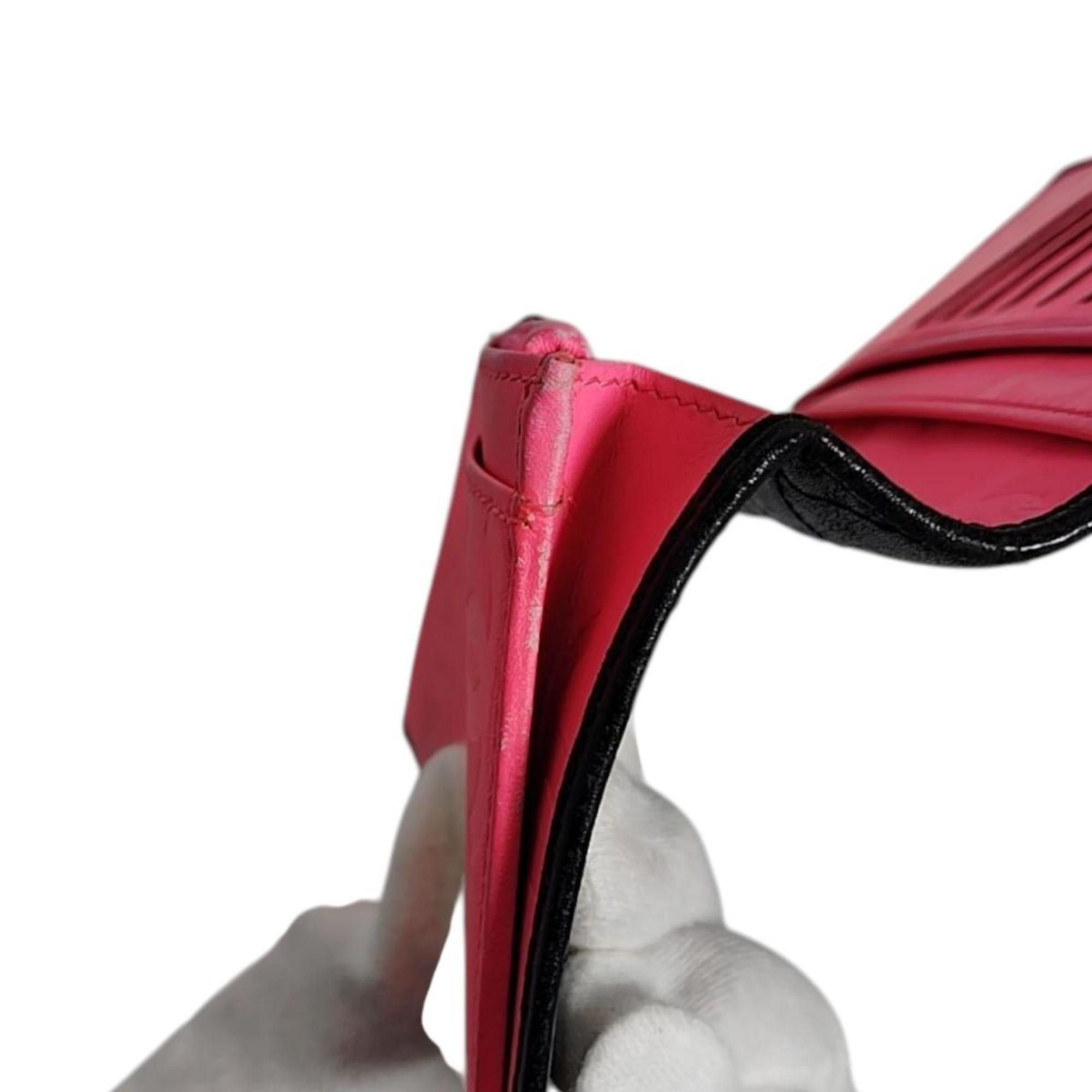 Chanel CHANEL Cambon Bifold Long Wallet in Calfskin Leather, Black/Pink, A26717 Size ONE SIZE - 19 Thumbnail