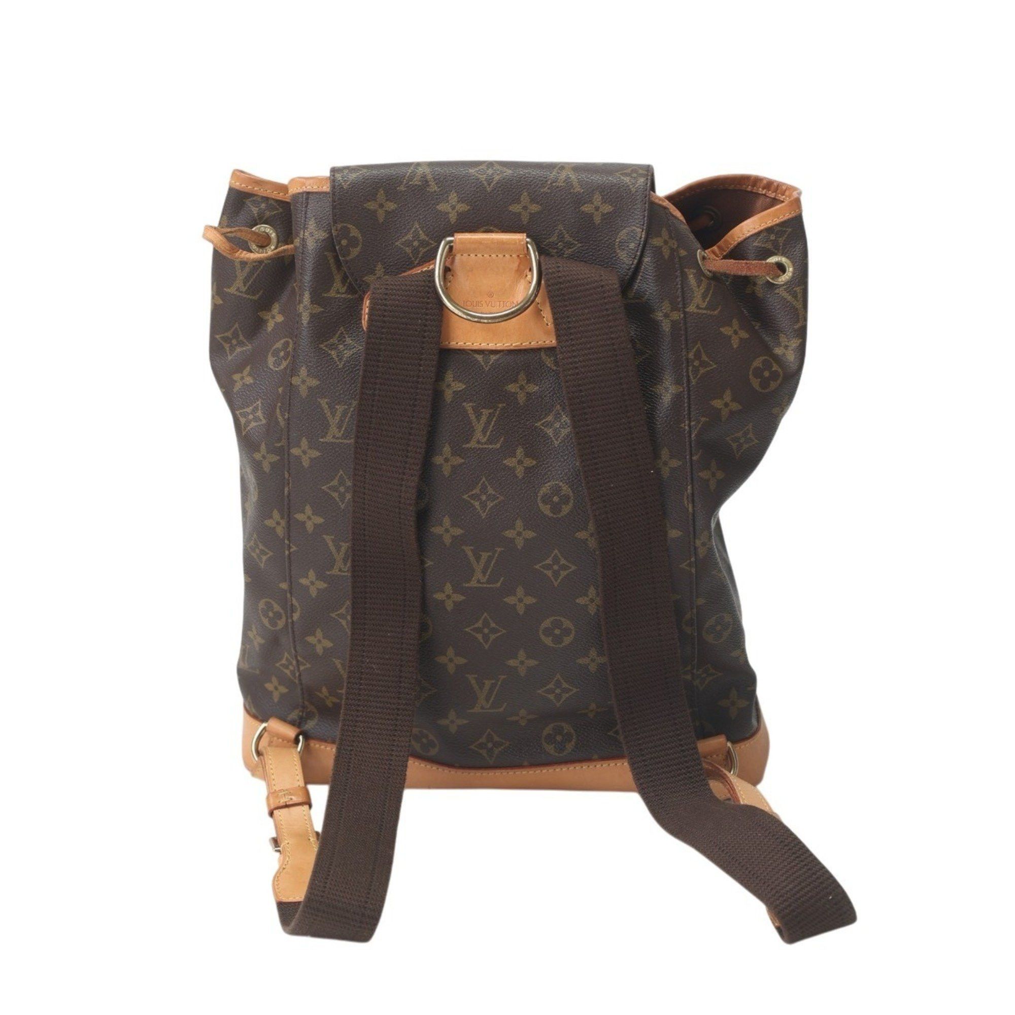 Louis Vuitton Louis Vuitton Monogram Montsouris Backpack M51135 Brown Size ONE SIZE - 3 Thumbnail
