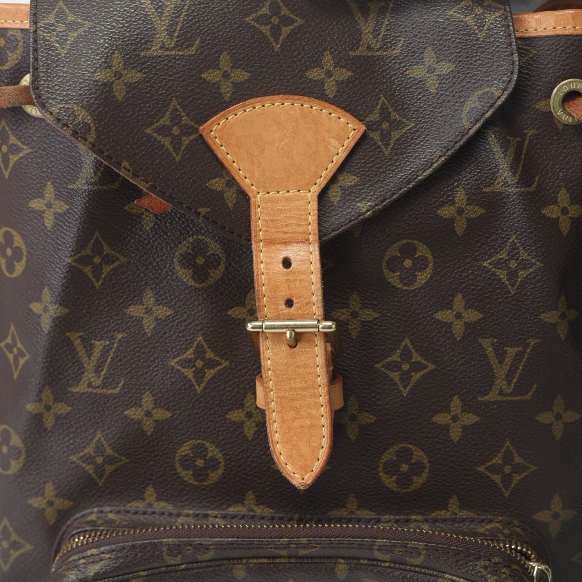 Louis Vuitton Louis Vuitton Monogram Montsouris Backpack M51135 Brown Size ONE SIZE - 13 Thumbnail
