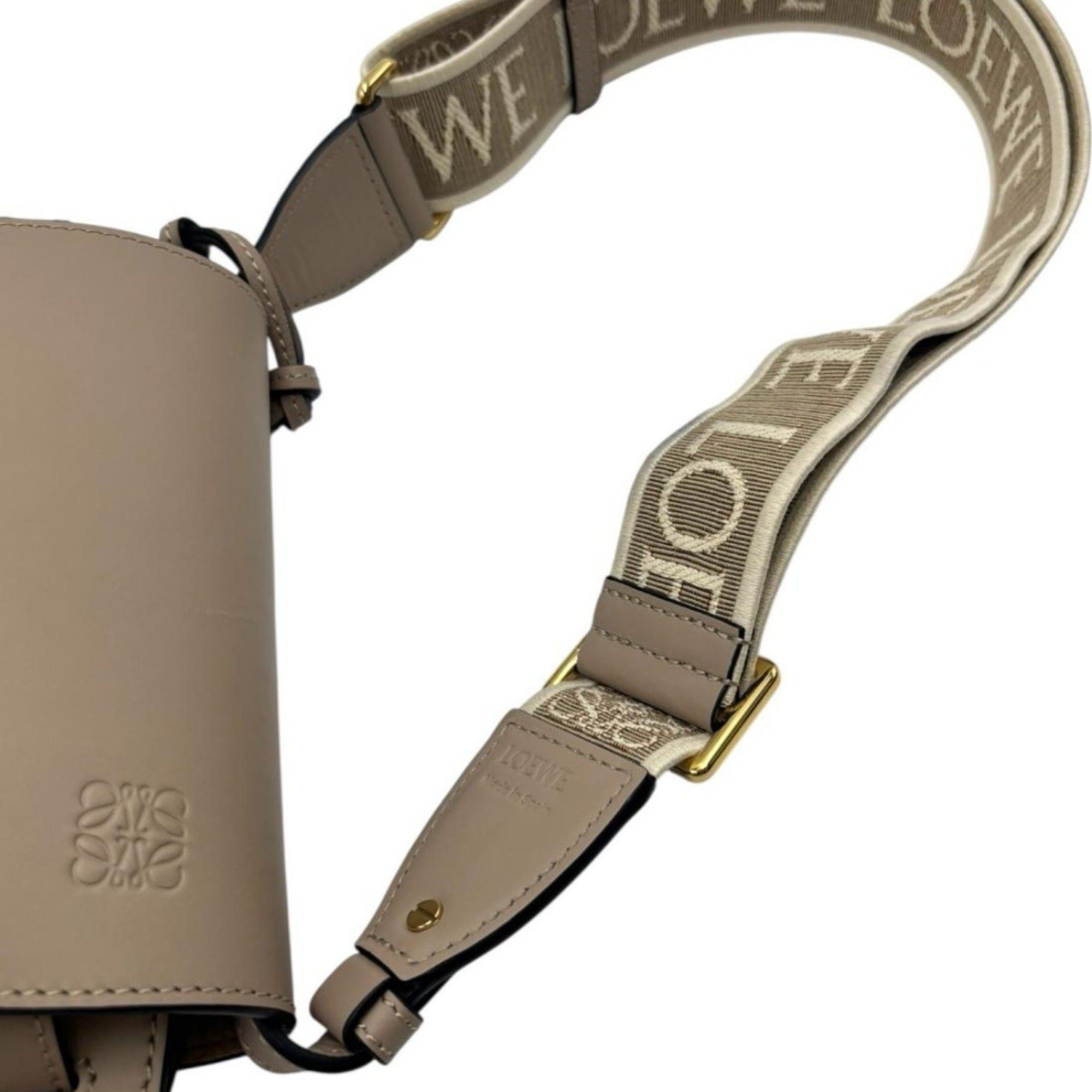 Loewe LOEWE Gade Dual Leather Shoulder Bag/Mini Bag in Beige Size ONE SIZE - 9 Thumbnail