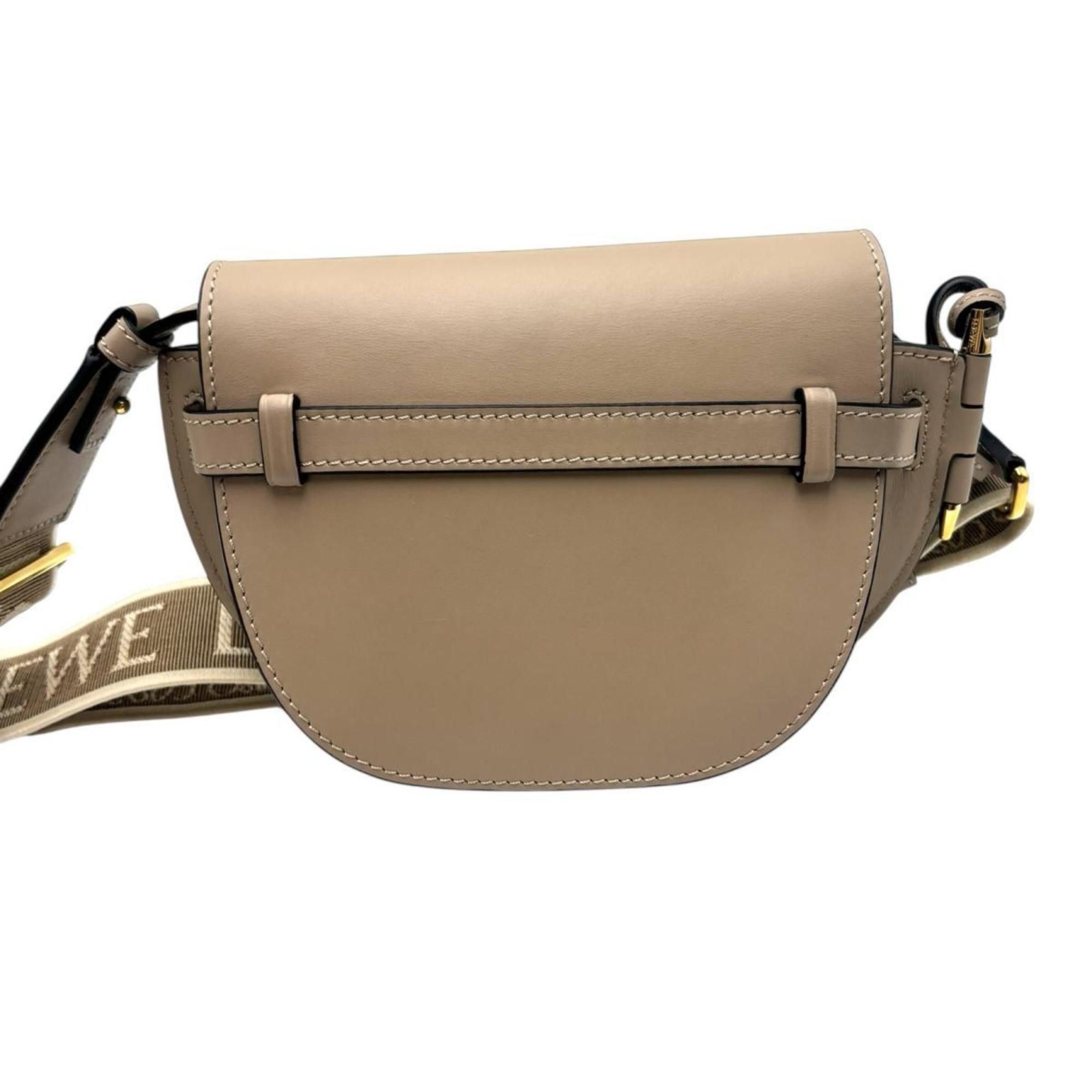 Loewe LOEWE Gade Dual Leather Shoulder Bag/Mini Bag in Beige Size ONE SIZE - 3 Thumbnail