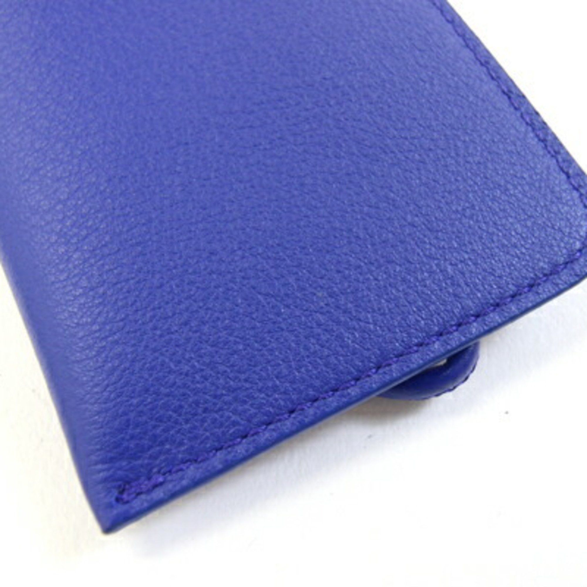 Salvatore Ferragamo Salvatore Ferragamo neck pouch, blue leather pouch with strap, all leather, women's Size ONE SIZE - 5 Thumbnail