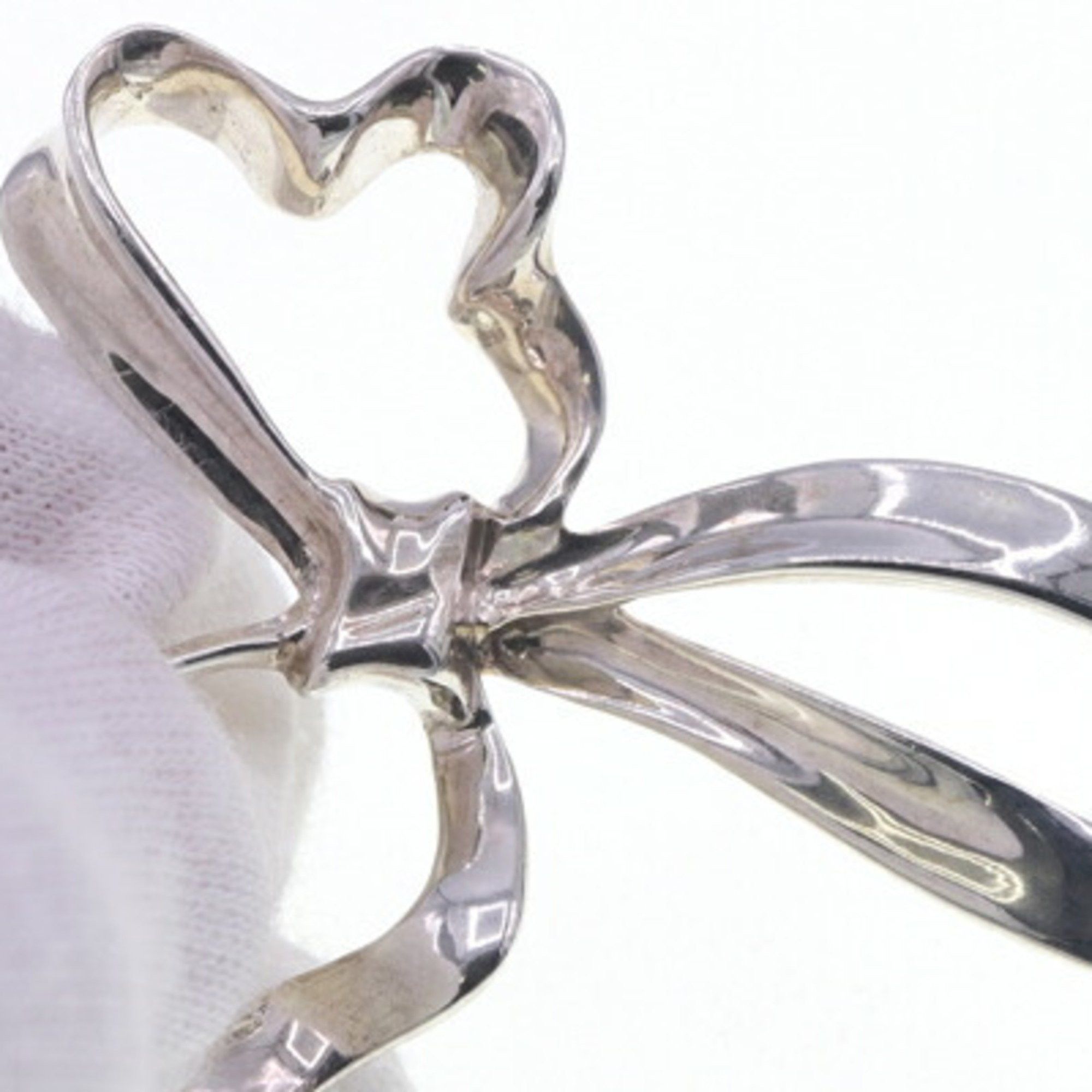 Tiffany & Co. Tiffany & Co. sterling silver ribbon brooch in 925 silver. Women's pin brooch. Size ONE SIZE - 5 Thumbnail