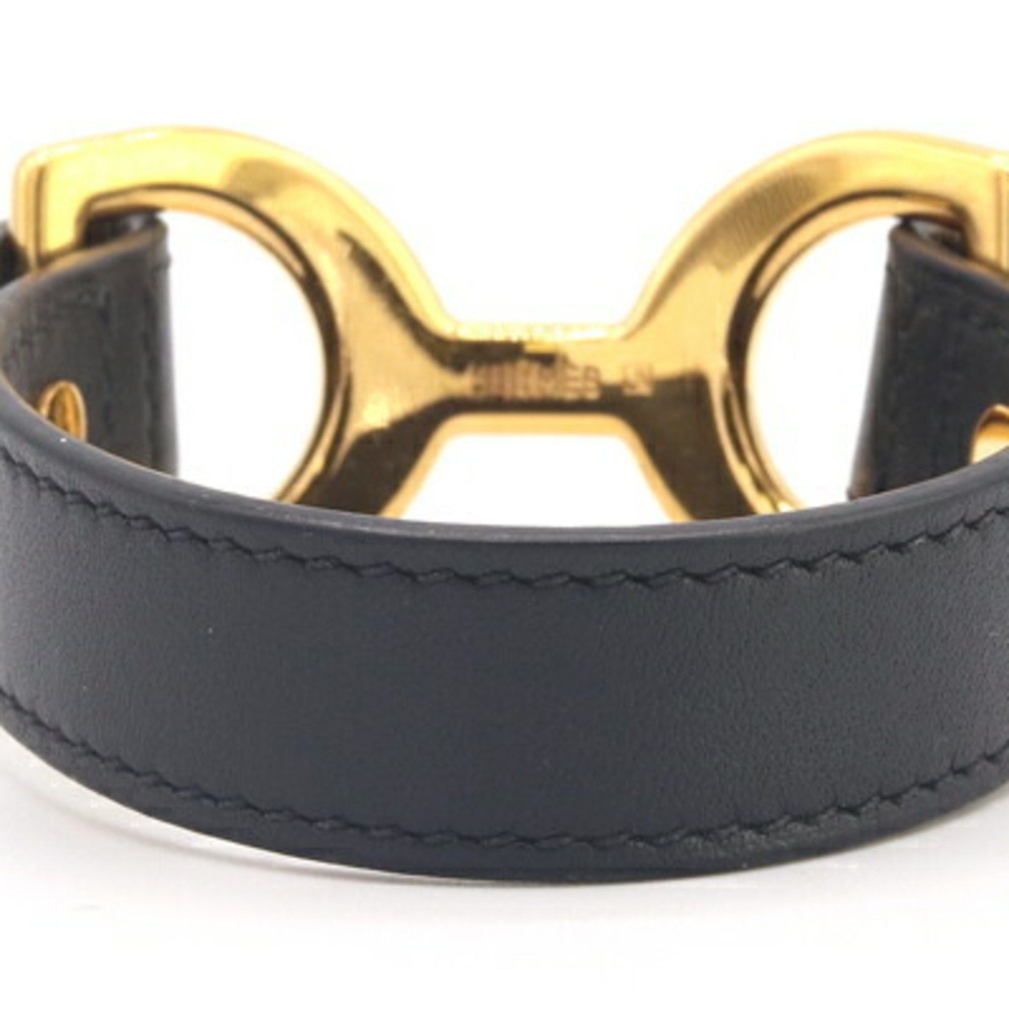 Hermes Hermes Pavan Black Bracelet, K Stamp, 2007, Women's Bangle, HERMES Size ONE SIZE - 2 Thumbnail
