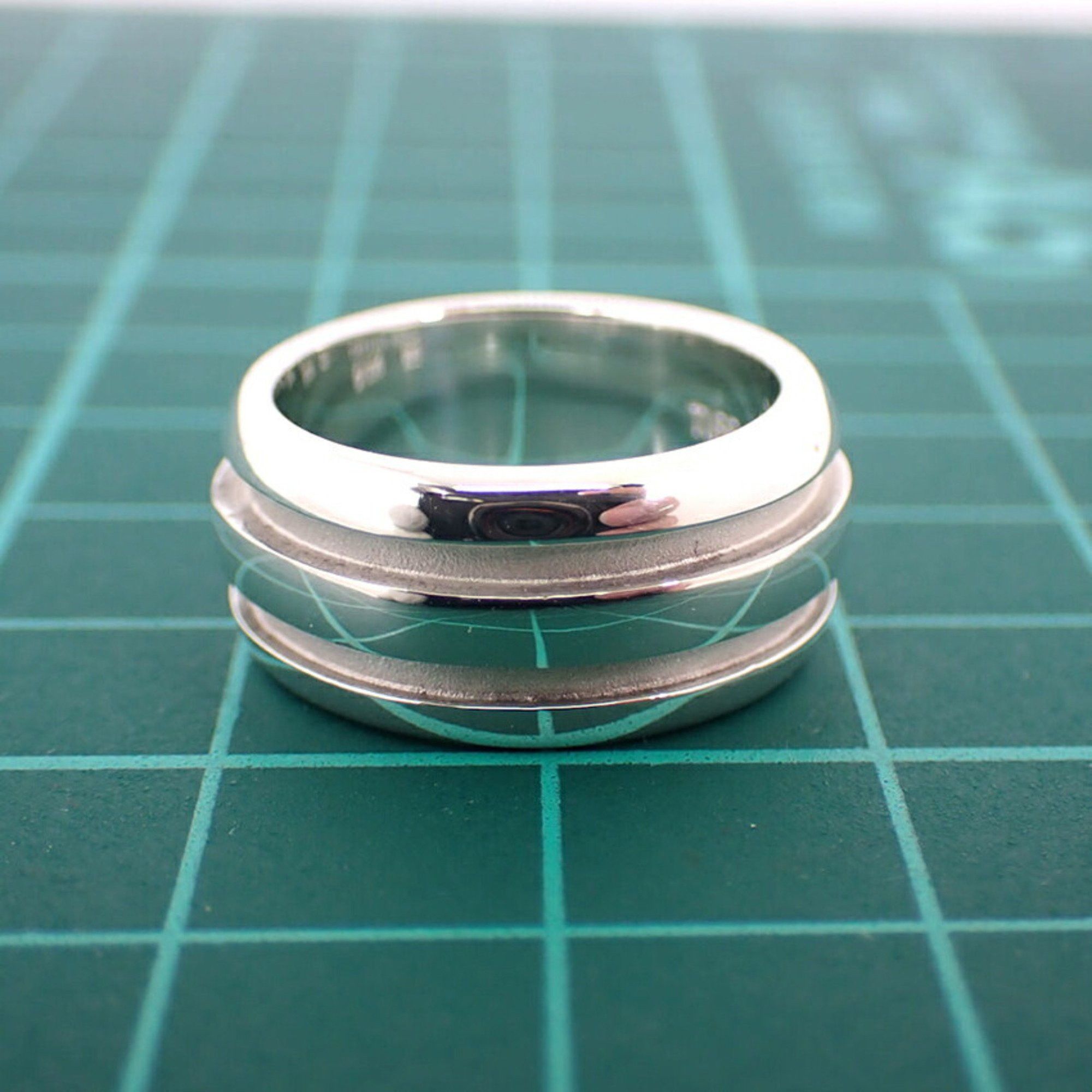 Tiffany & Co. TIFFANY 925 Double Line Ring, Size 9, j88-6 Size ONE SIZE - 11 Thumbnail