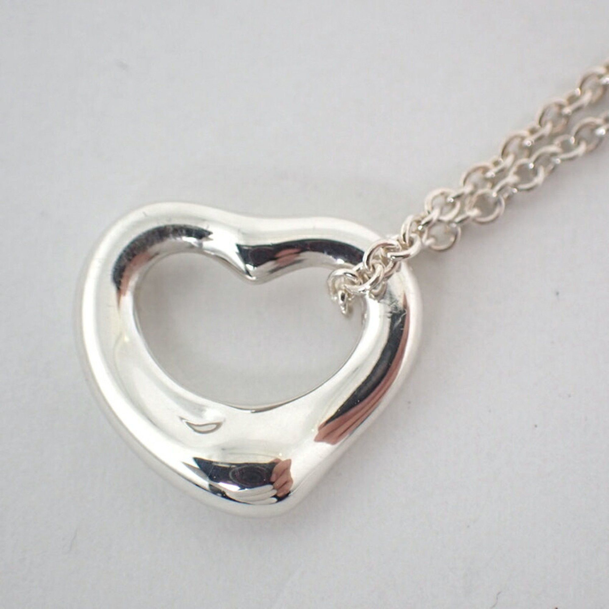 Tiffany & Co. TIFFANY 925 Heart Pendant Necklace j88-2 Size ONE SIZE - 7 Thumbnail