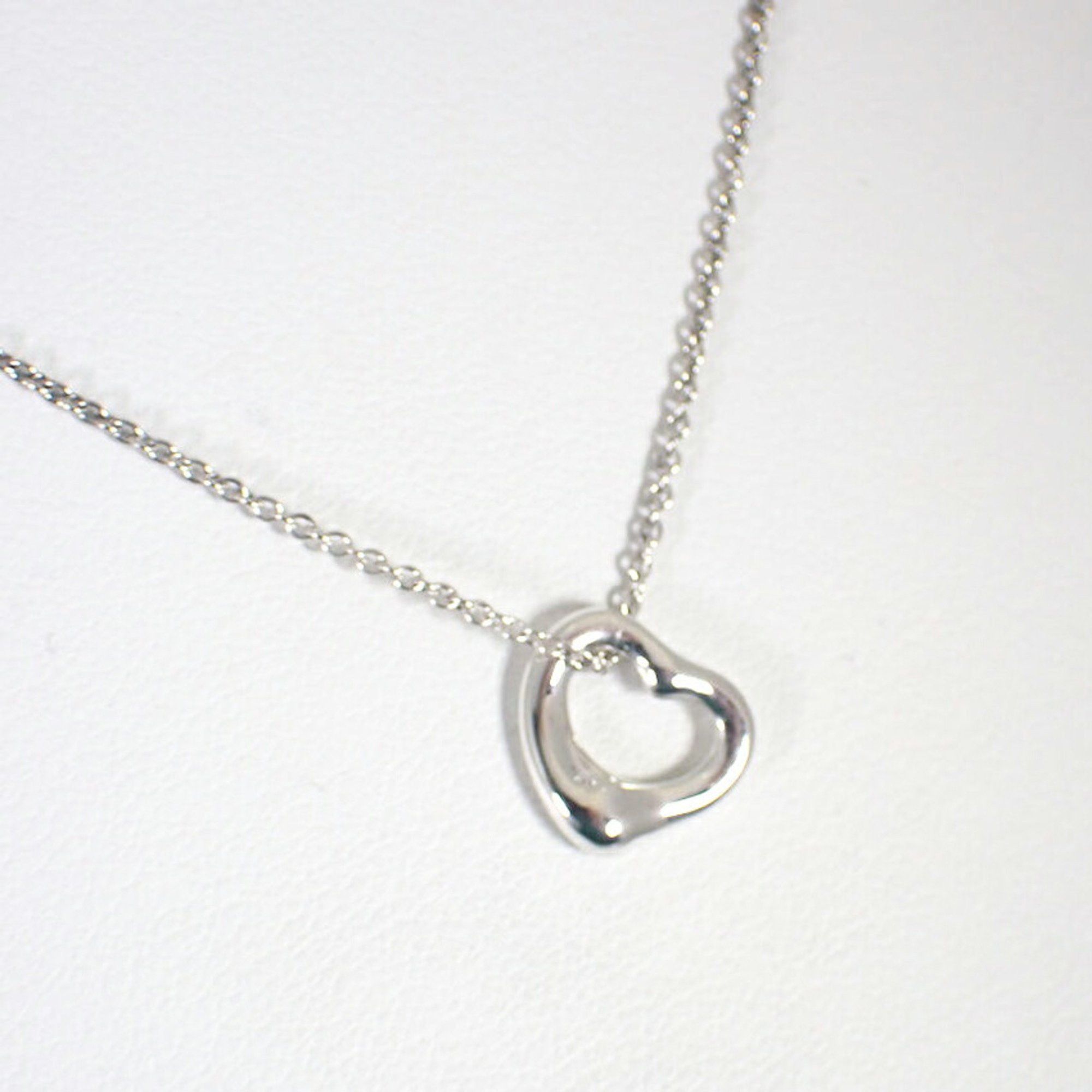 Tiffany & Co. TIFFANY 925 Heart Pendant Necklace j88-2 Size ONE SIZE - 4 Thumbnail