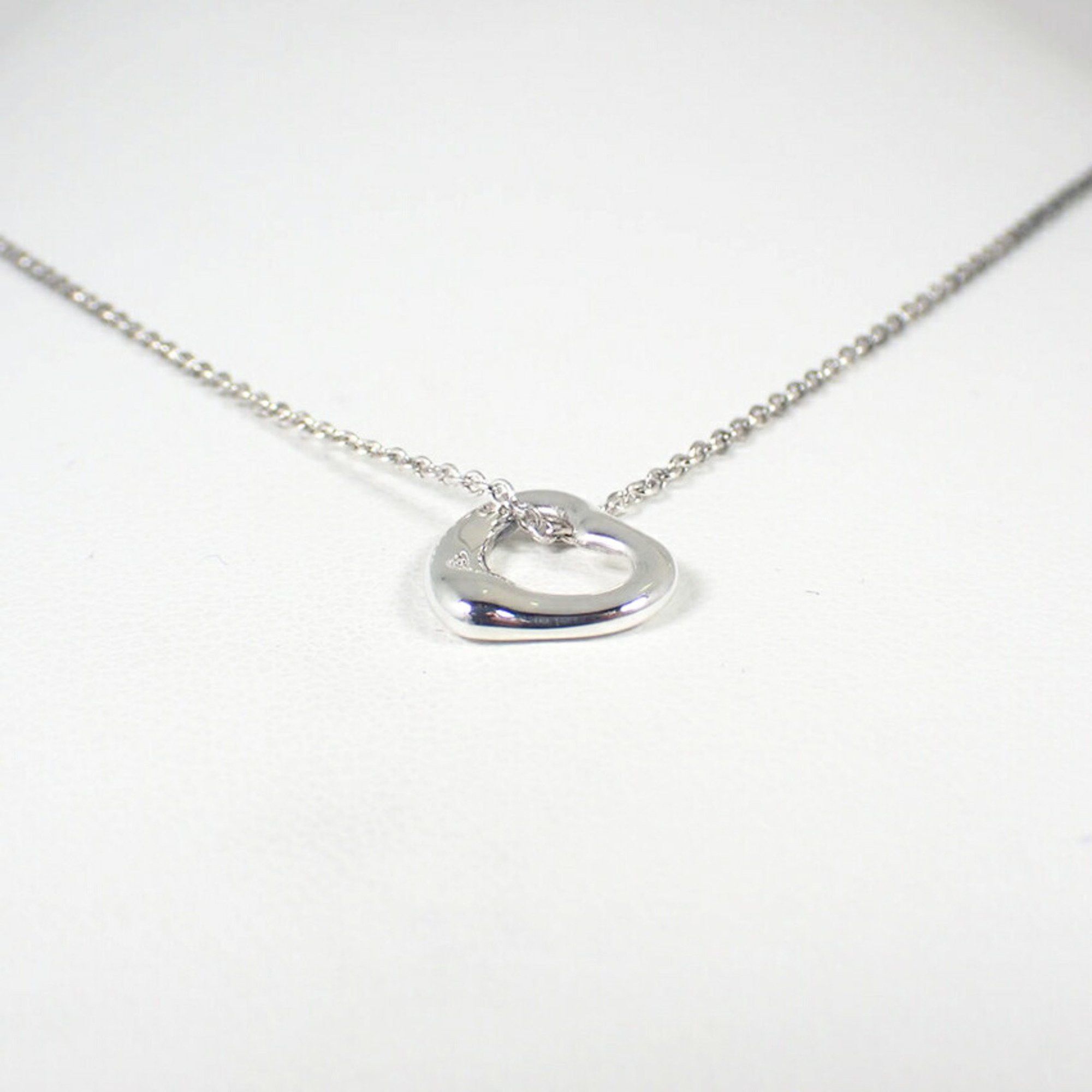 Tiffany & Co. TIFFANY 925 Heart Pendant Necklace j88-2 Size ONE SIZE - 5 Thumbnail