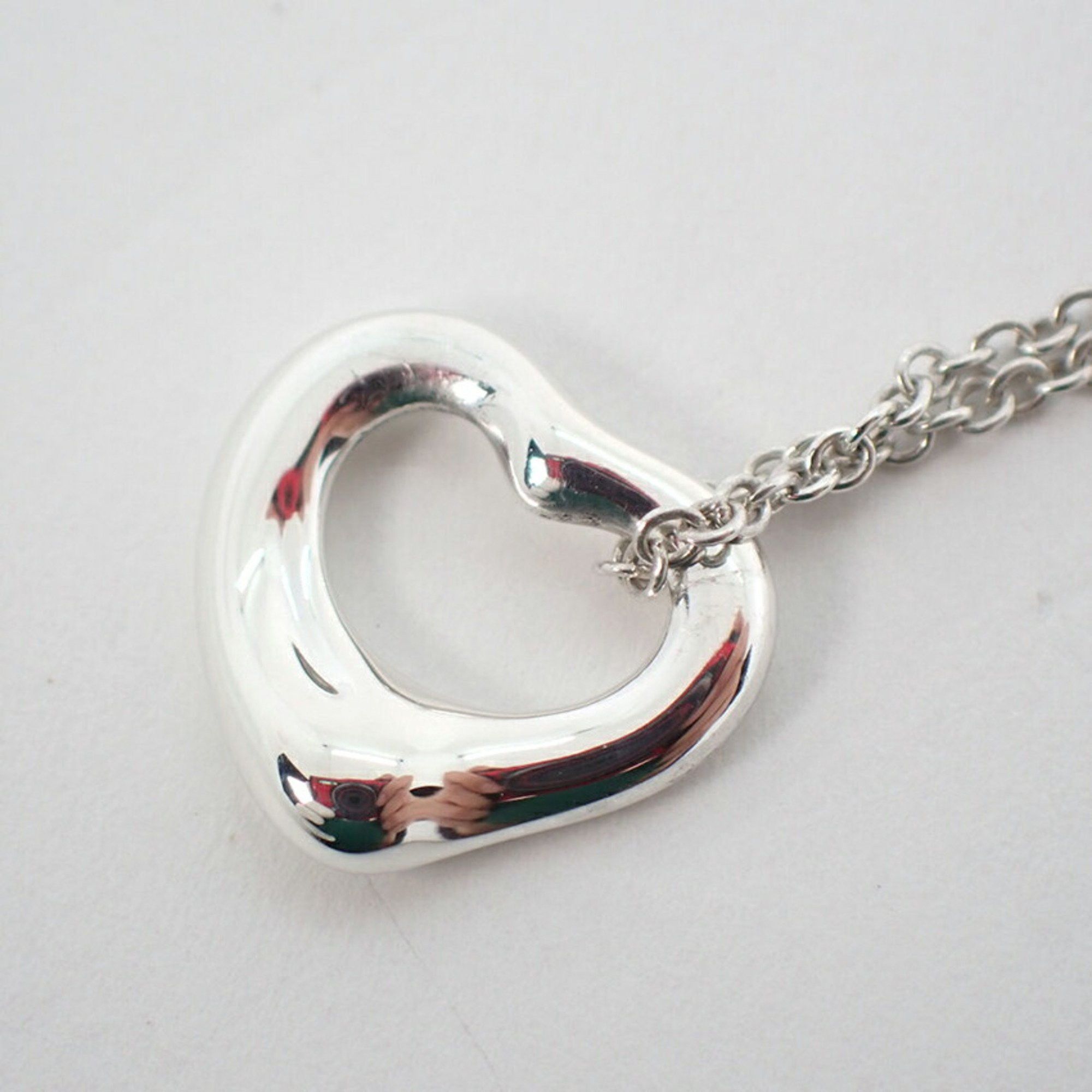 Tiffany & Co. TIFFANY Ag925 Heart Pendant Necklace j79-3 Size ONE SIZE - 7 Thumbnail