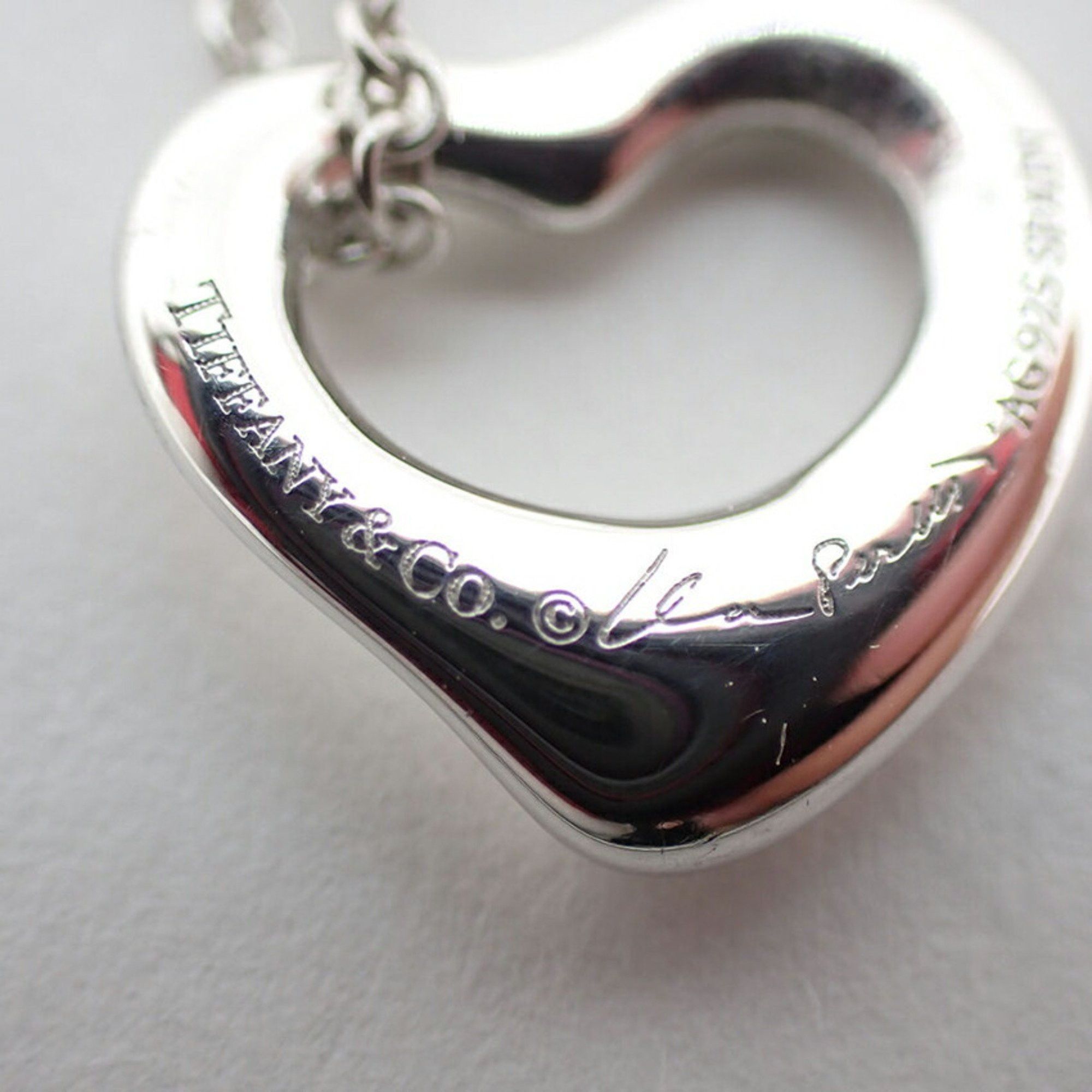 Tiffany & Co. TIFFANY Ag925 Heart Pendant Necklace j79-3 Size ONE SIZE - 9 Thumbnail