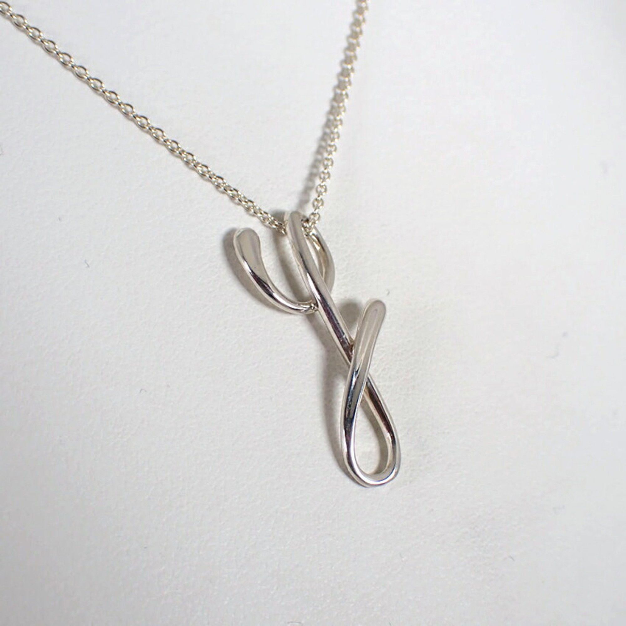 Tiffany & Co. TIFFANY 925 Initial Y Pendant Necklace j78-83 Size ONE SIZE - 4 Thumbnail