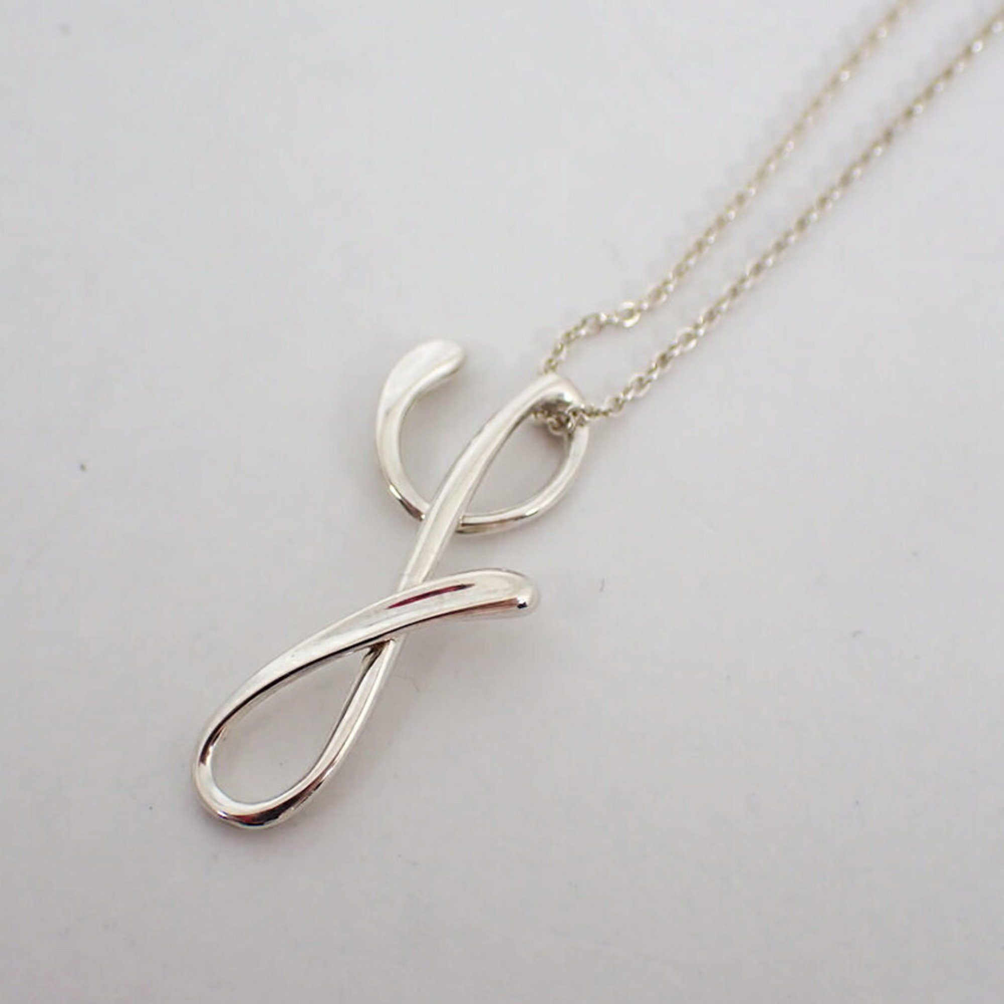 Tiffany & Co. TIFFANY 925 Initial Y Pendant Necklace j78-83 Size ONE SIZE - 7 Thumbnail