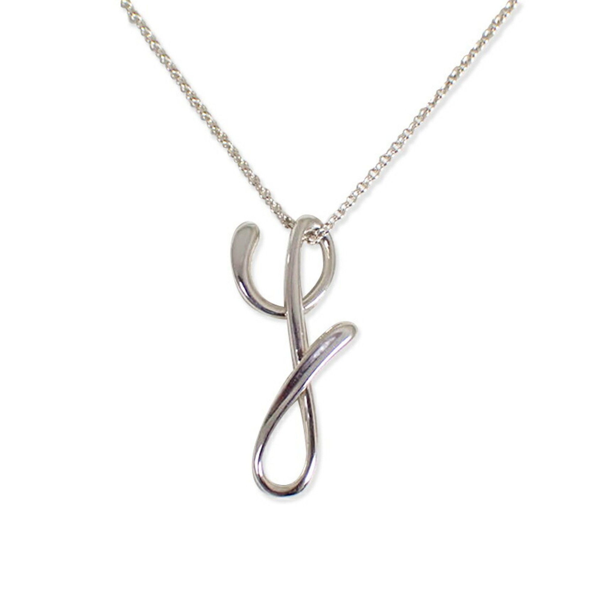 Tiffany & Co. TIFFANY 925 Initial Y Pendant Necklace j78-83 Size ONE SIZE - 2 Thumbnail