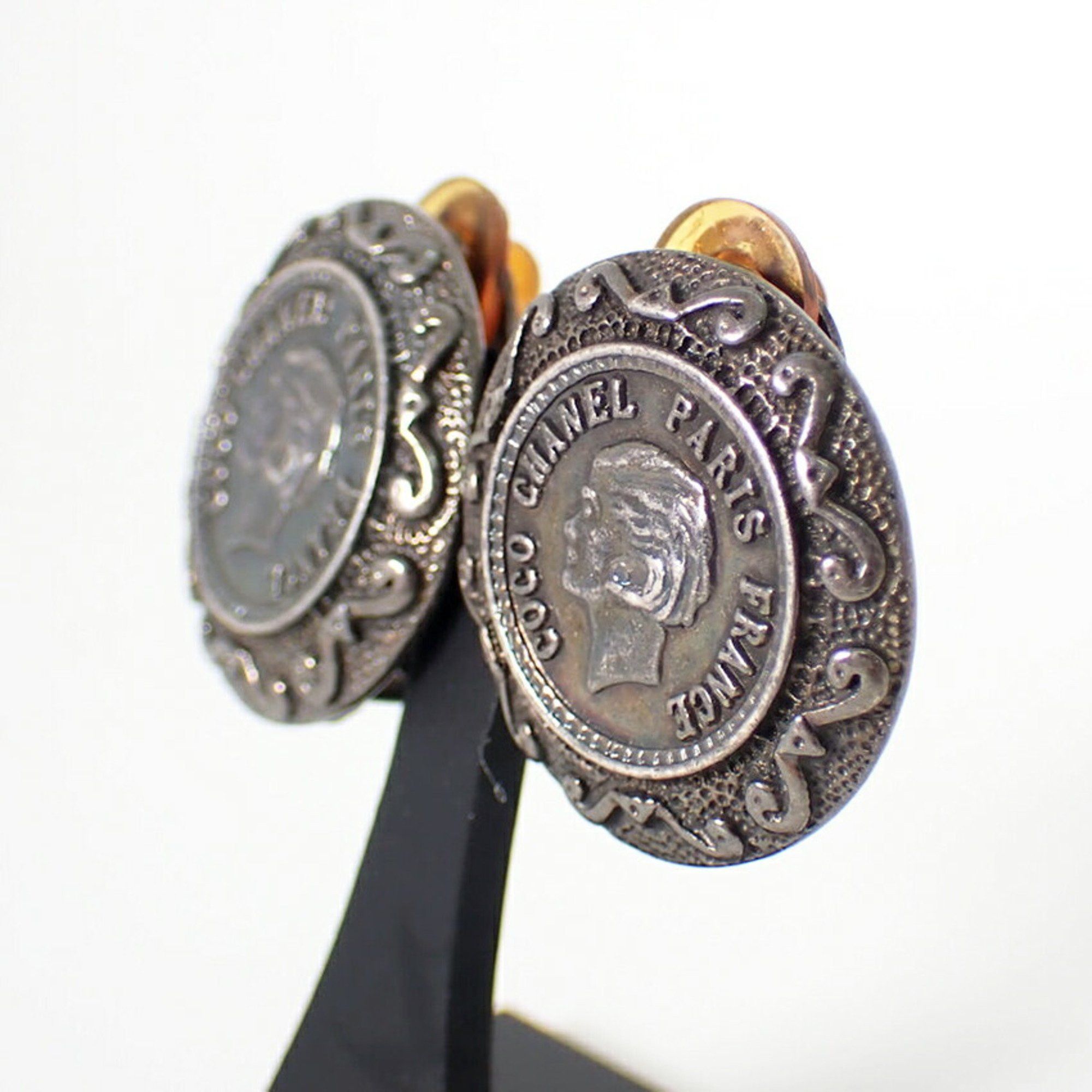 Chanel CHANEL 925 Classic 96A Earrings j83-4 Size ONE SIZE - 5 Thumbnail