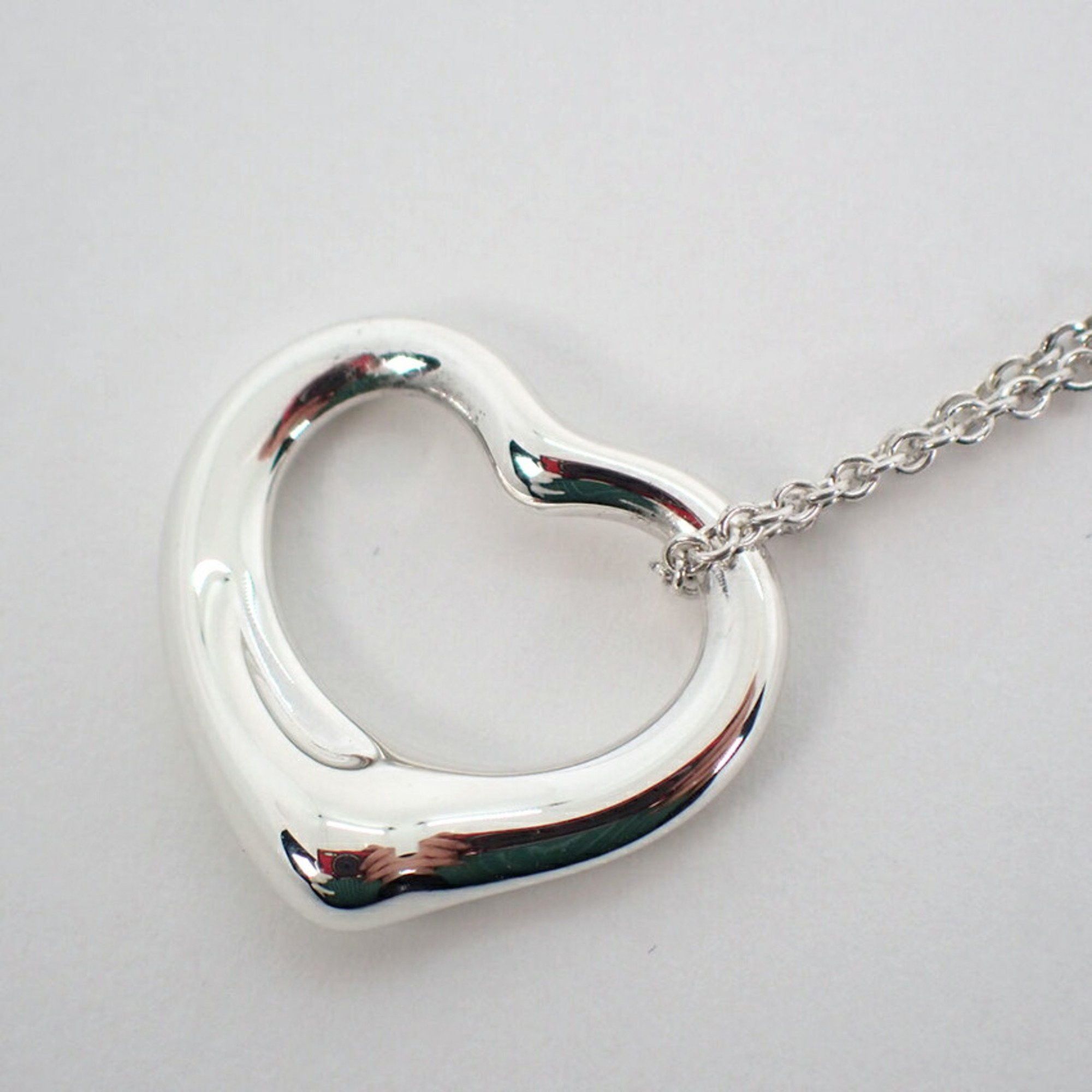 Tiffany & Co. TIFFANY 925 Heart Pendant Necklace j81-4 Size ONE SIZE - 7 Thumbnail