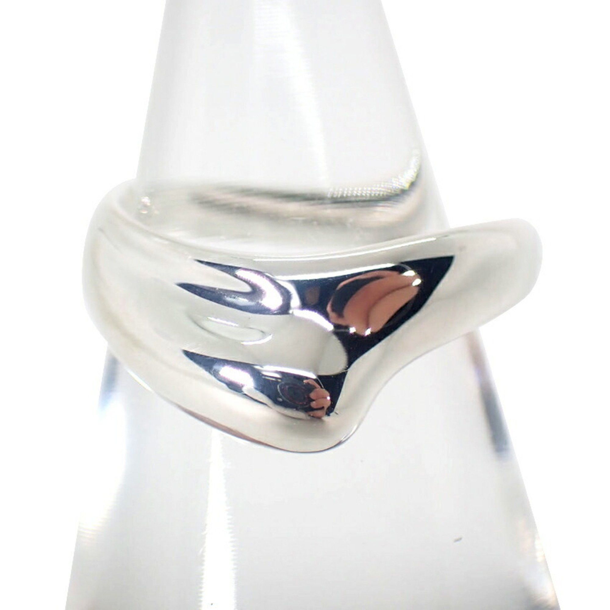 Tiffany & Co. TIFFANY 925 Curved Wave Ring, Size 9.5, j85-3 Size ONE SIZE - 2 Thumbnail