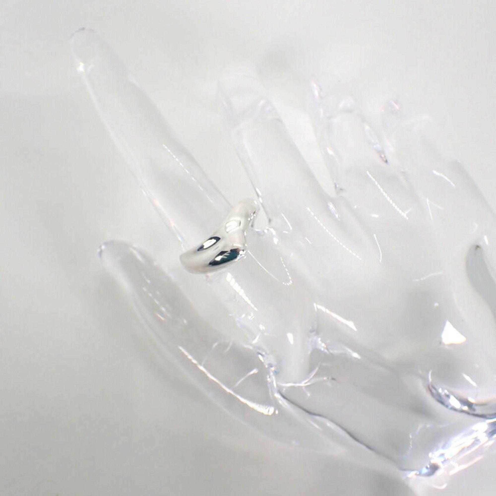 Tiffany & Co. TIFFANY 925 Curved Wave Ring, Size 9.5, j85-3 Size ONE SIZE - 4 Thumbnail