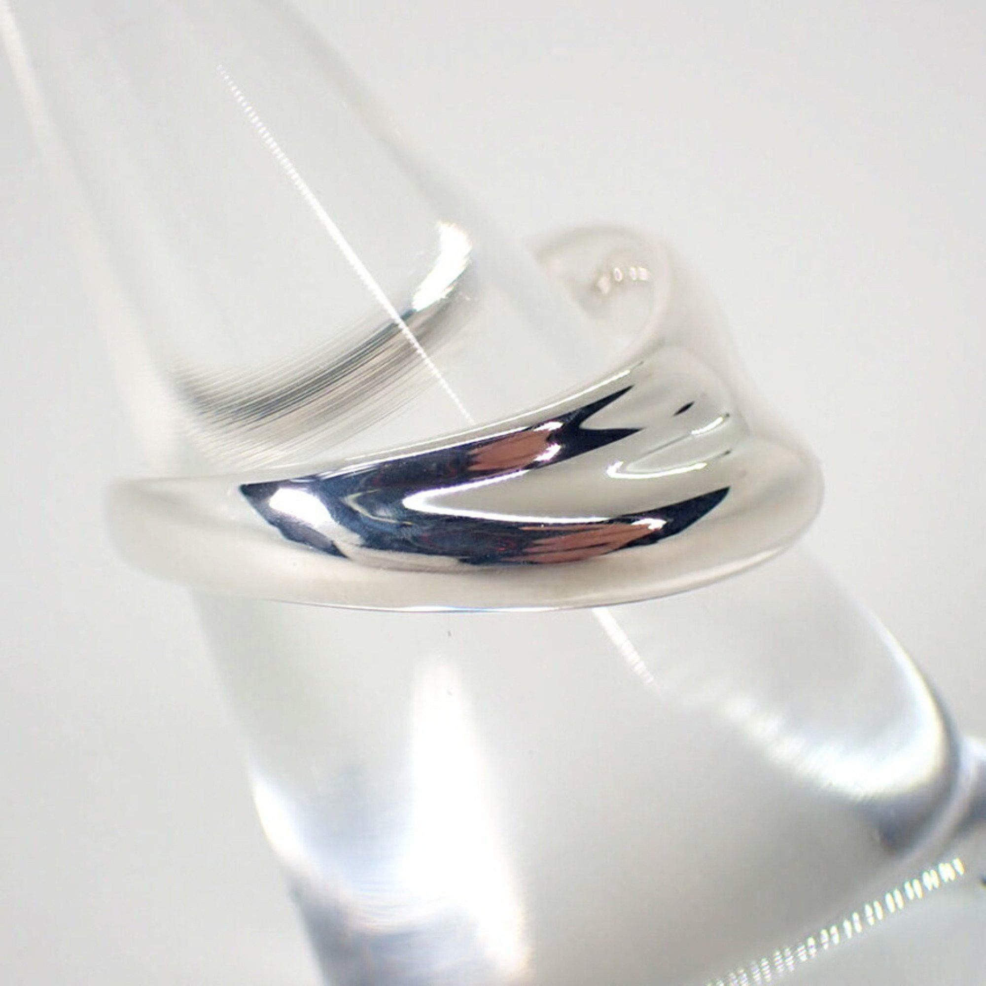Tiffany & Co. TIFFANY 925 Curved Wave Ring, Size 9.5, j85-3 Size ONE SIZE - 3 Thumbnail
