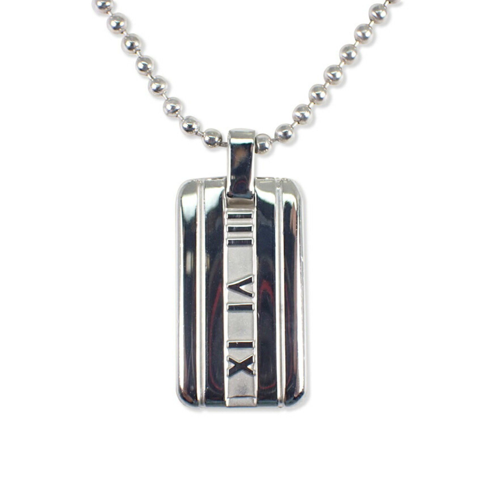 Tiffany & Co. TIFFANY 925 Atlas Bar Pendant Necklace j87-3 Size ONE SIZE - 2 Thumbnail