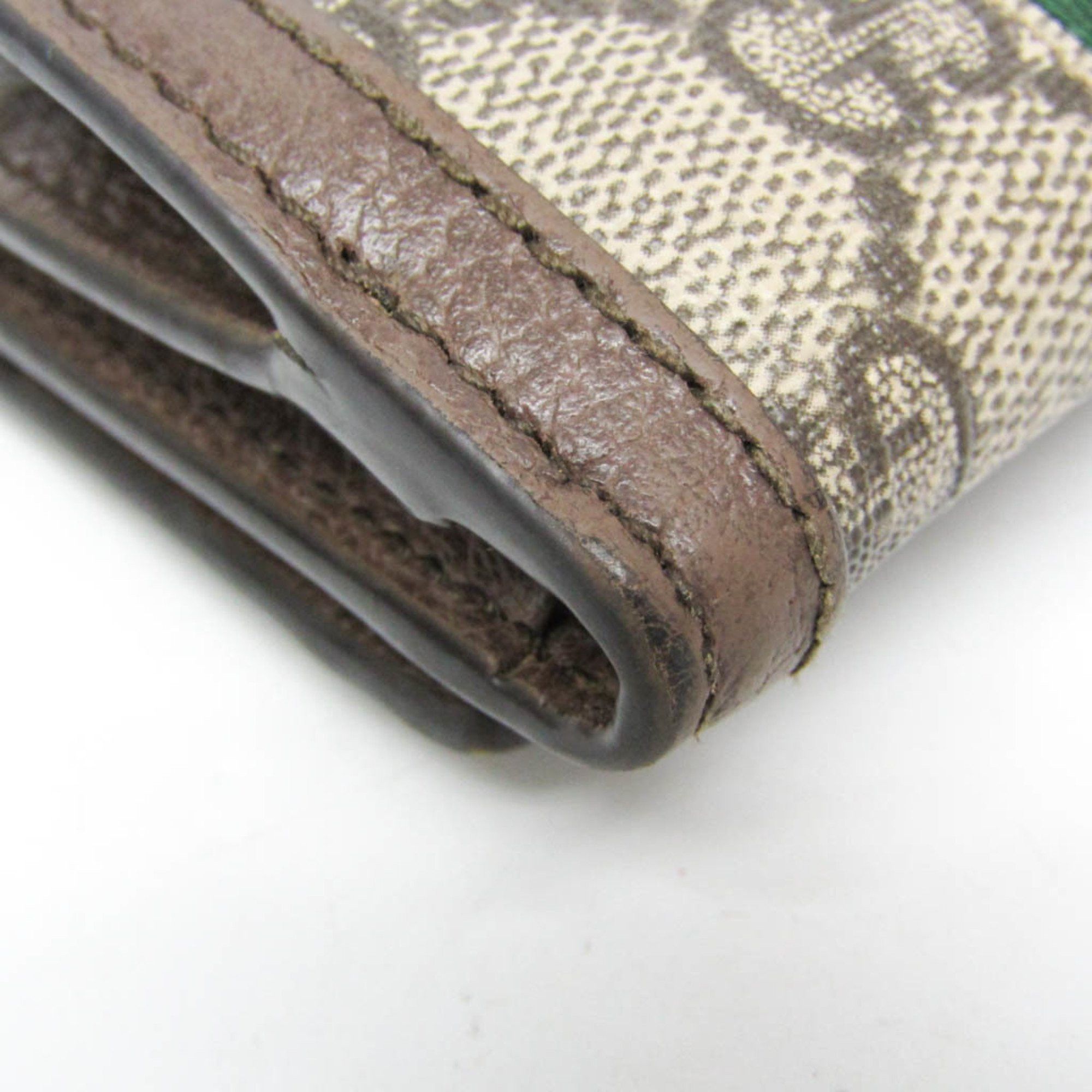 Gucci Gucci Ophidia 644334 Women's GG Supreme,Leather Wallet (tri-fold) Beige,Dark Brown Size ONE SIZE - 5 Thumbnail