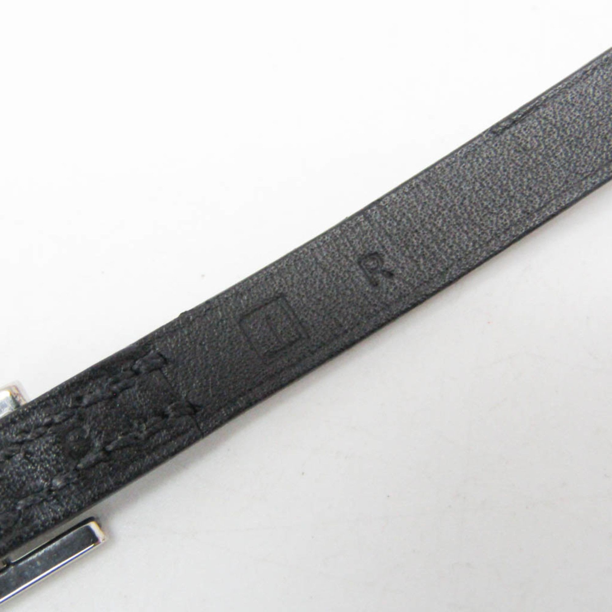 Hermes Hermes Hapi 4-row Bracelet Choker Leather,Metal Bangle Silver,Black Size ONE SIZE - 10 Thumbnail