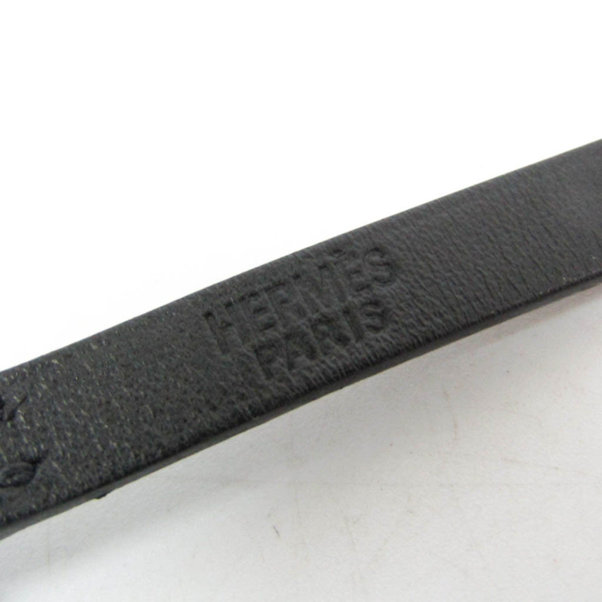 Hermes Hermes Hapi 4-row Bracelet Choker Leather,Metal Bangle Silver,Black Size ONE SIZE - 9 Thumbnail