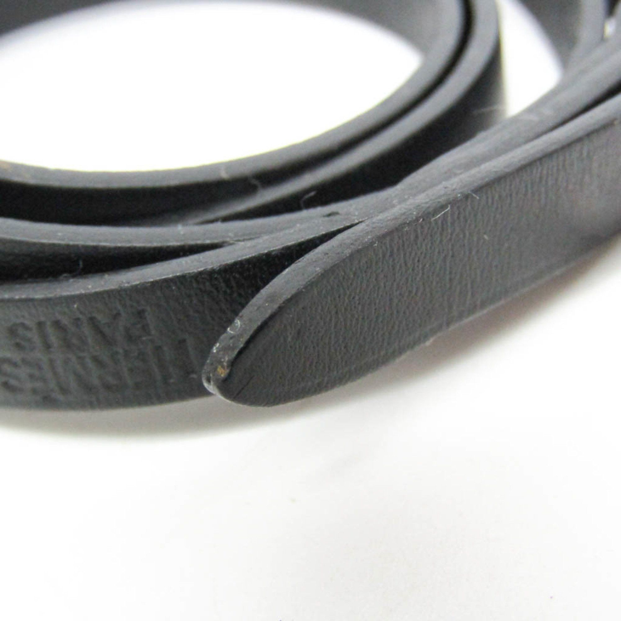 Hermes Hermes Hapi 4-row Bracelet Choker Leather,Metal Bangle Silver,Black Size ONE SIZE - 7 Thumbnail