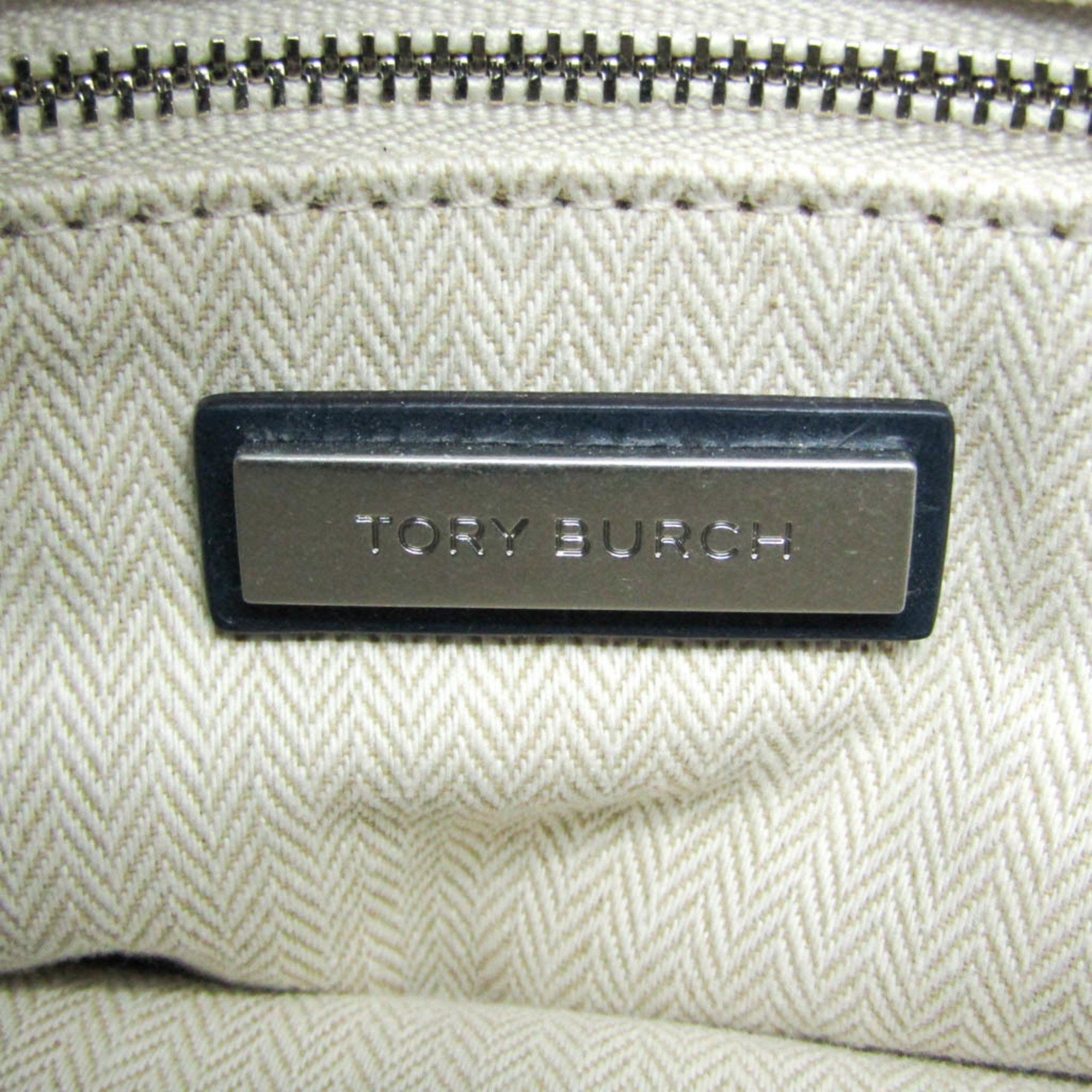 Tory Burch Tory Burch Kira Chevron Chain Shoulder Bag Women's Leather Shoulder Bag Navy Size ONE SIZE - 12 Thumbnail