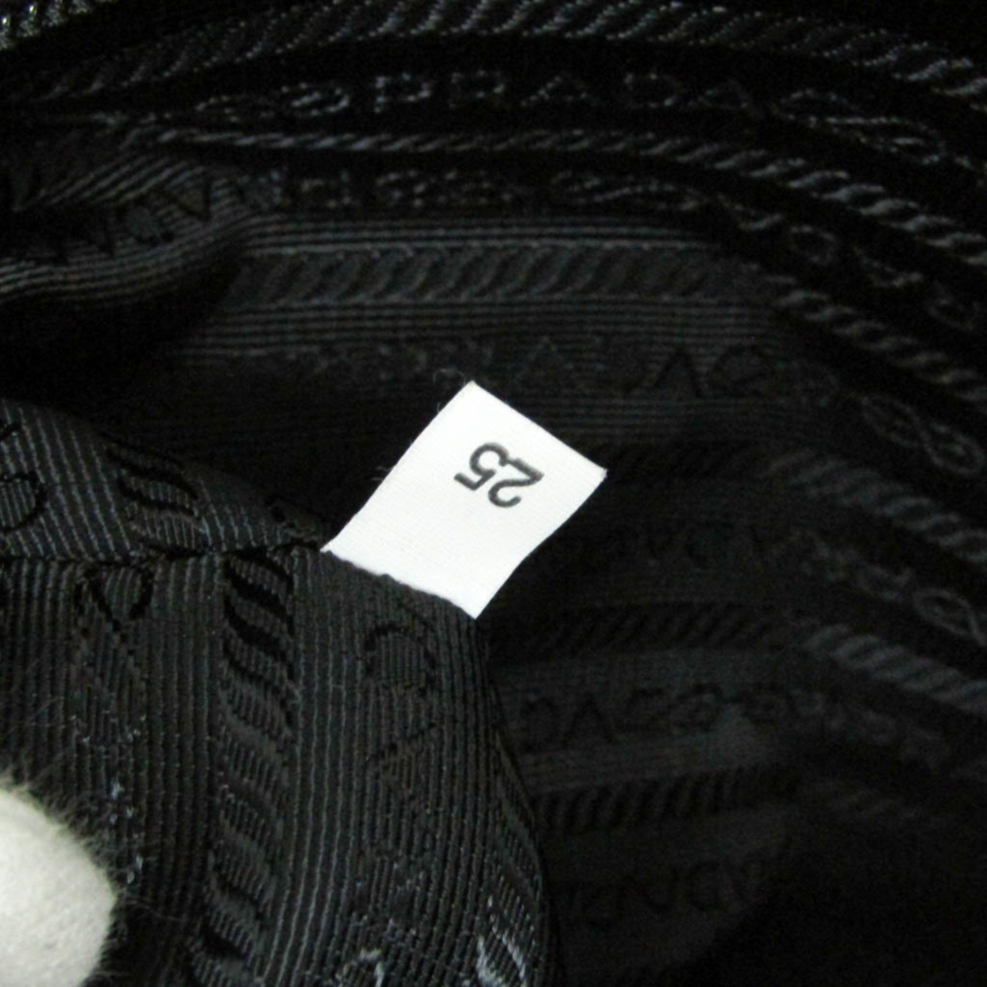 Prada Prada TESSUTO Ribbon Women's Nylon,Leather Tote Bag Black Size ONE SIZE - 15 Thumbnail
