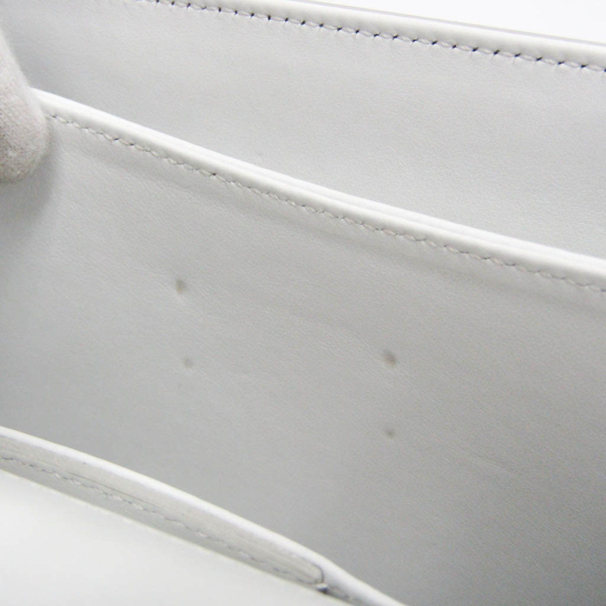 Salvatore Ferragamo Salvatore Ferragamo Gancini DY-21 H038 Women's Leather Shoulder Bag White Size ONE SIZE - 16 Thumbnail
