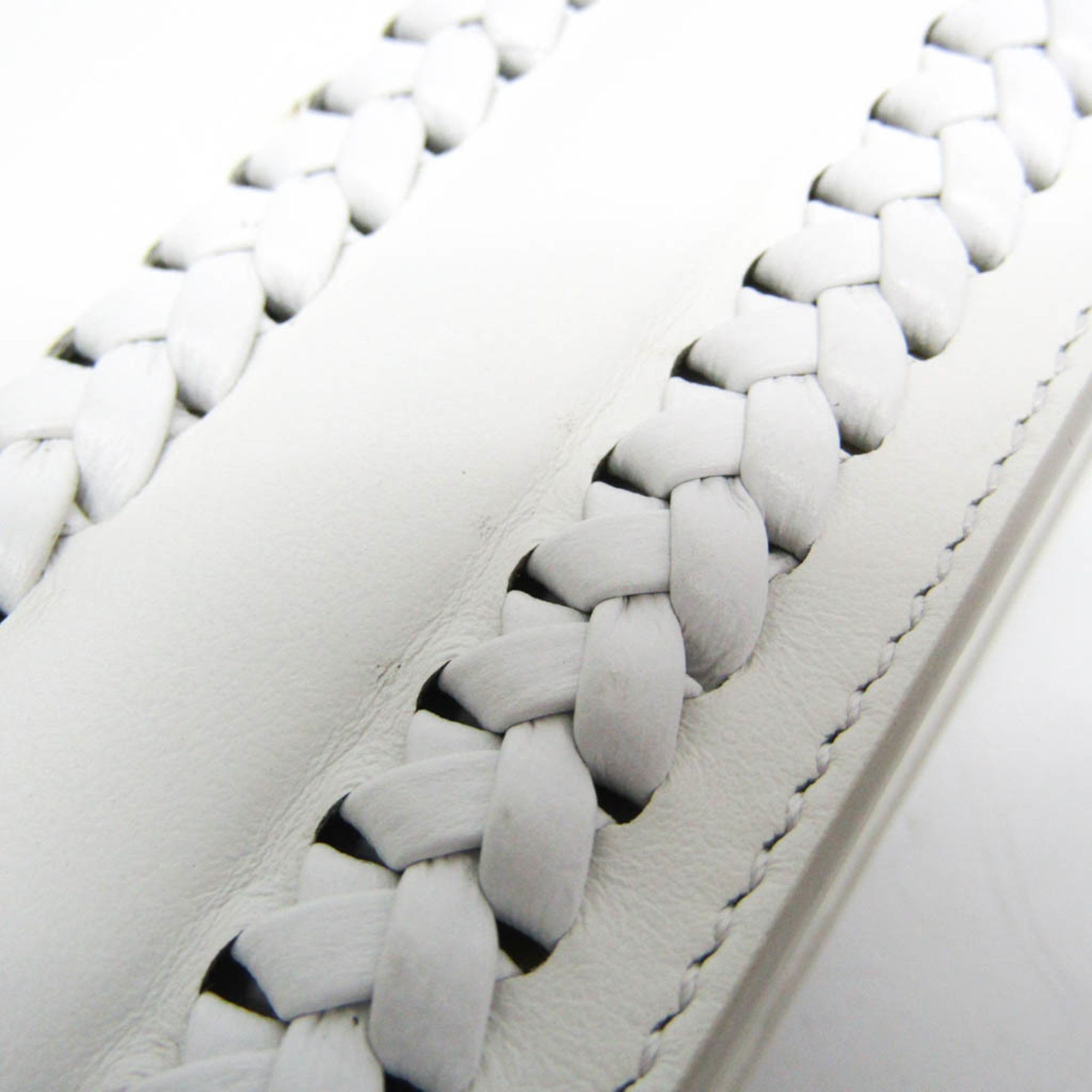Salvatore Ferragamo Salvatore Ferragamo Gancini DY-21 H038 Women's Leather Shoulder Bag White Size ONE SIZE - 9 Thumbnail
