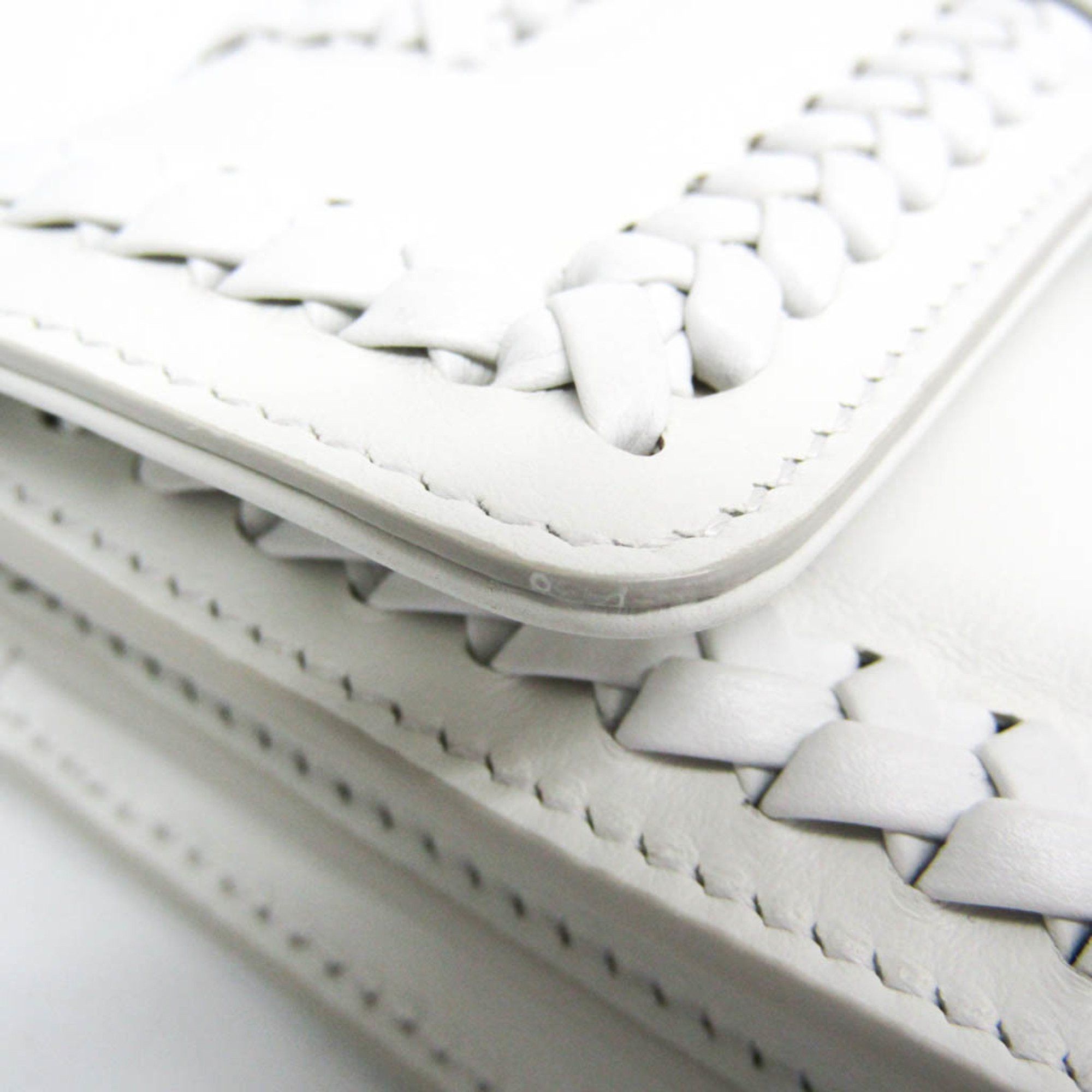 Salvatore Ferragamo Salvatore Ferragamo Gancini DY-21 H038 Women's Leather Shoulder Bag White Size ONE SIZE - 8 Thumbnail