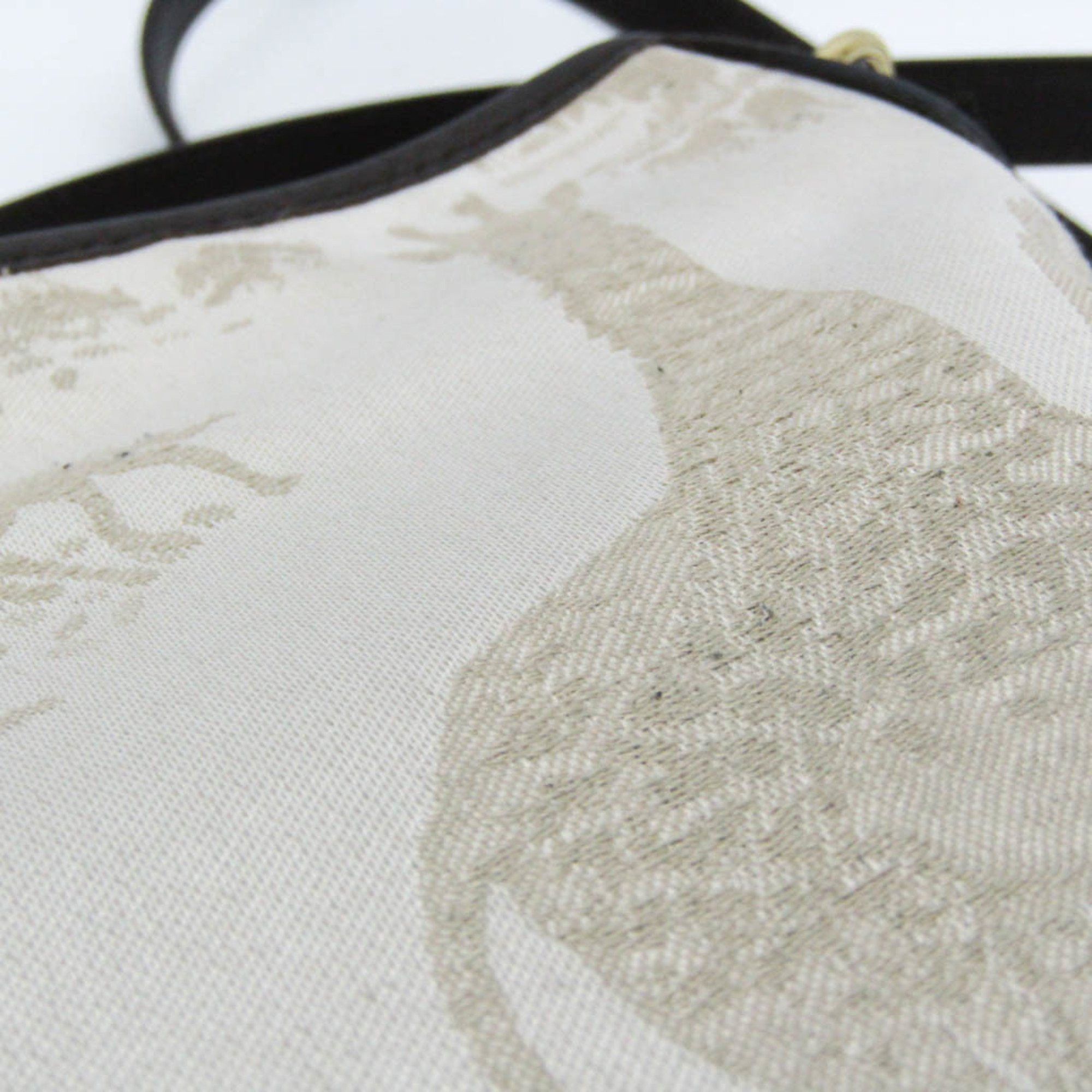Other Hunting World Safari Embroidery Women's Leather,Canvas Shoulder Bag Brown,Light Beige Size ONE SIZE - 17 Thumbnail