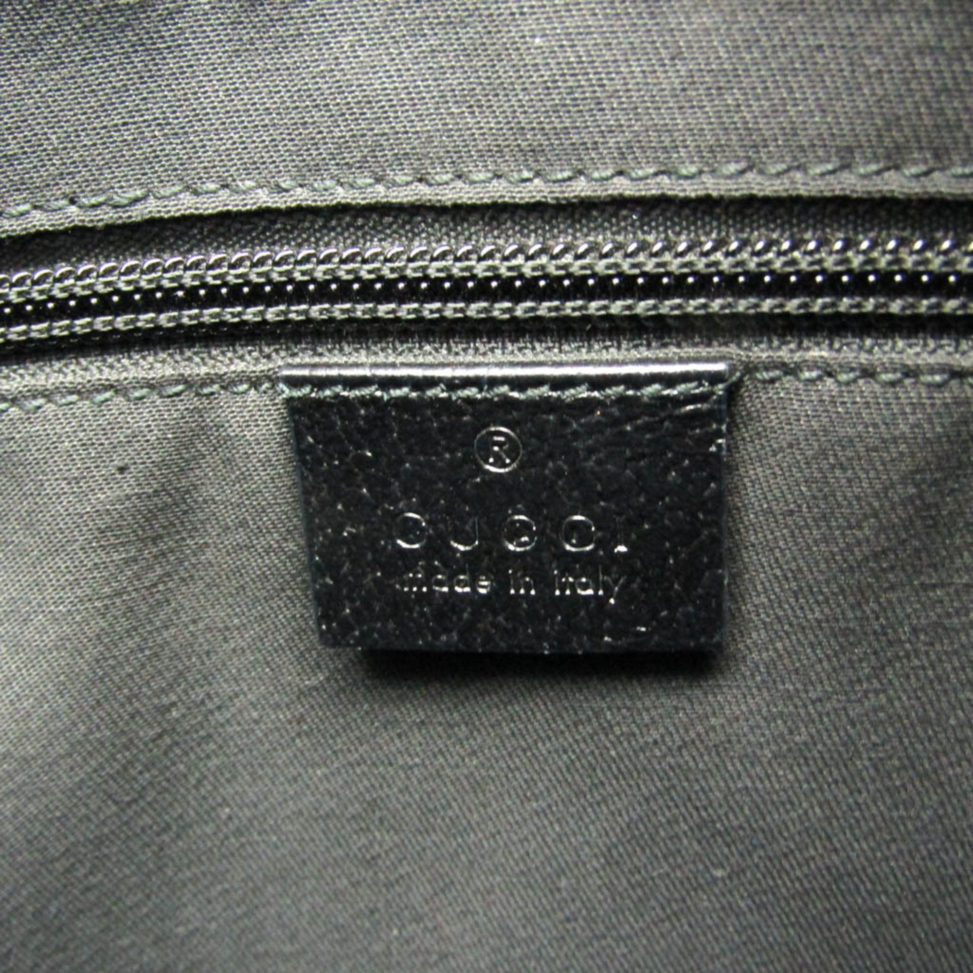 Gucci Gucci GG Canvas 122790 Women's GG Canvas,Leather Shoulder Bag Black Size ONE SIZE - 12 Thumbnail