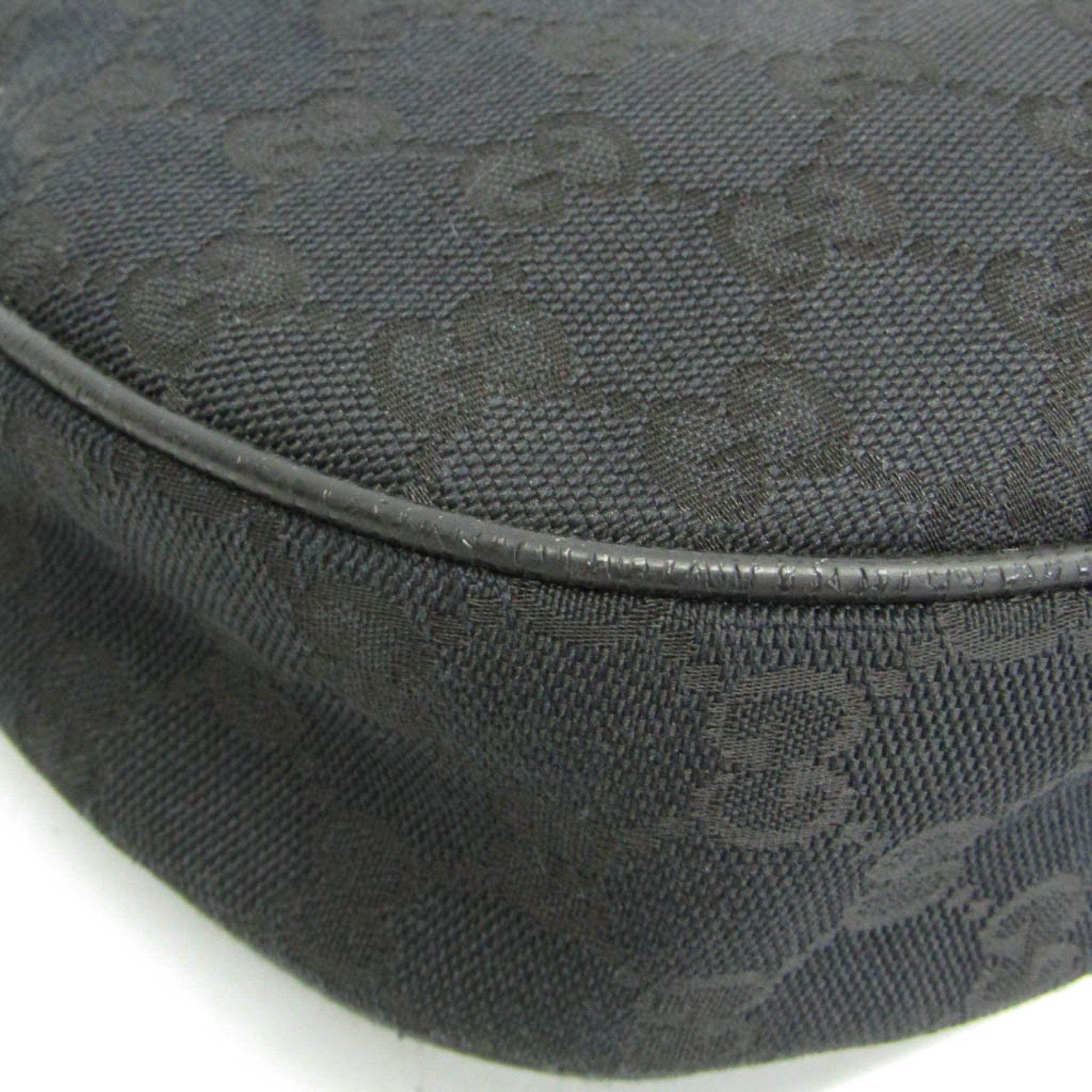 Gucci Gucci GG Canvas 122790 Women's GG Canvas,Leather Shoulder Bag Black Size ONE SIZE - 6 Thumbnail