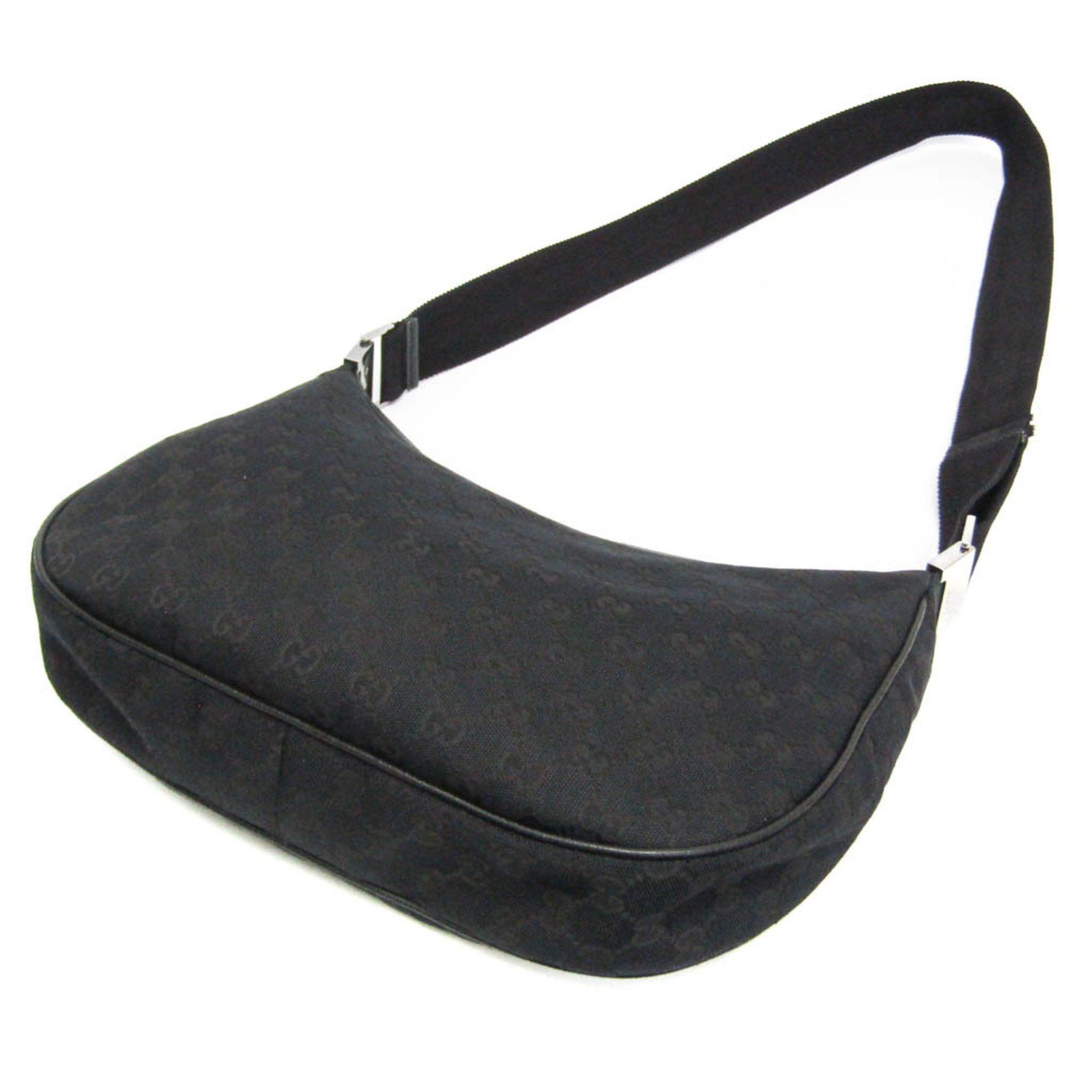 Gucci Gucci GG Canvas 122790 Women's GG Canvas,Leather Shoulder Bag Black Size ONE SIZE - 2 Thumbnail